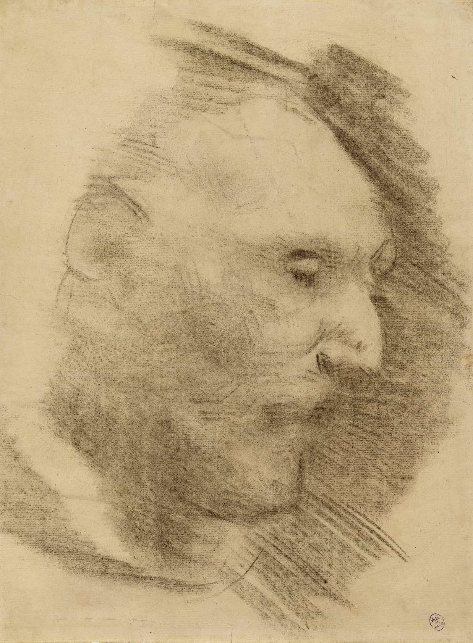 Profil Dhomme by Narcisse Virgile Diaz De La Pena