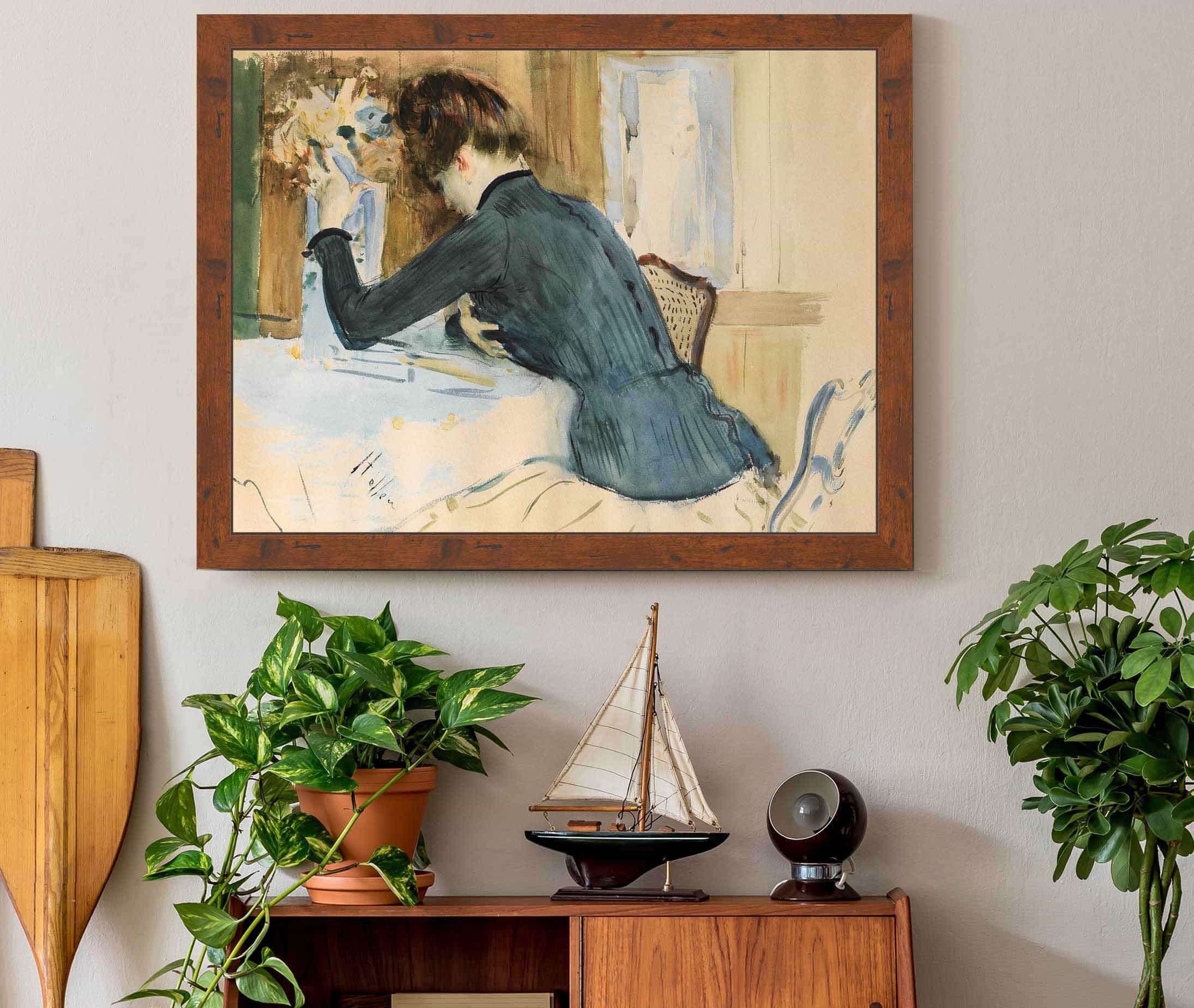 Profile Portrait Of A Young Lady by Paul Cesar Helleu - Image 3