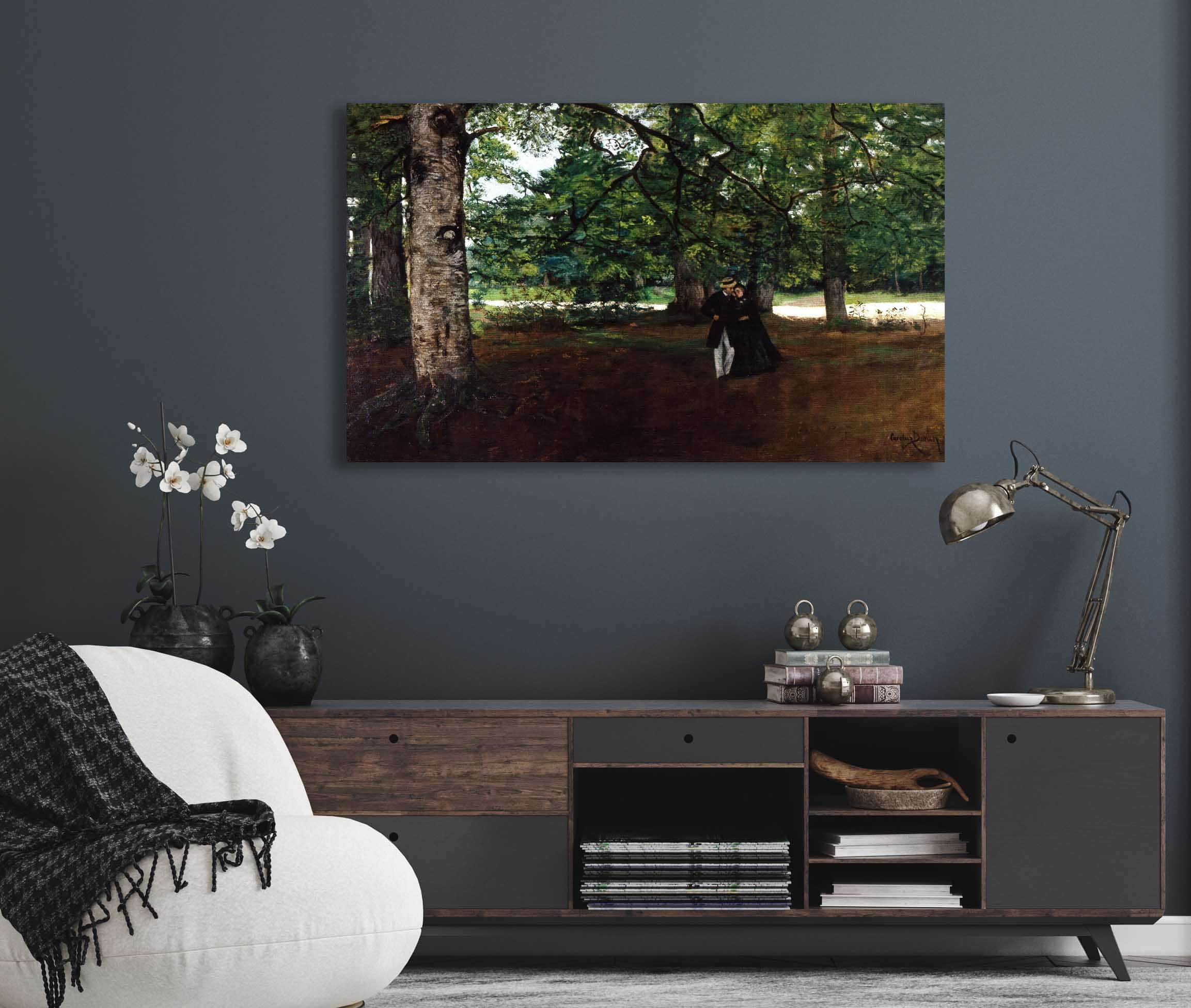 Promenade In The Woods by Carolus Duran - Image 5