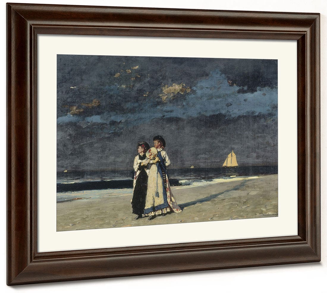 Promenade On The Beach By Winslow Homer - Image 5