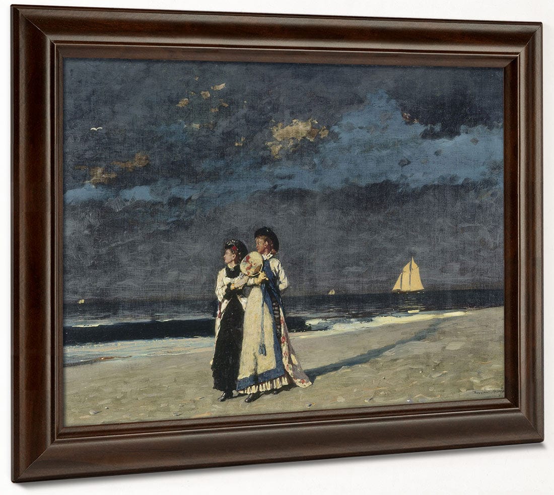 Promenade On The Beach By Winslow Homer - Image 6
