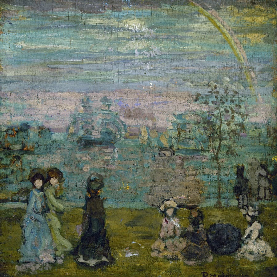 Promenade With Parasols By Maurice Brazil Prendergast - Image 5