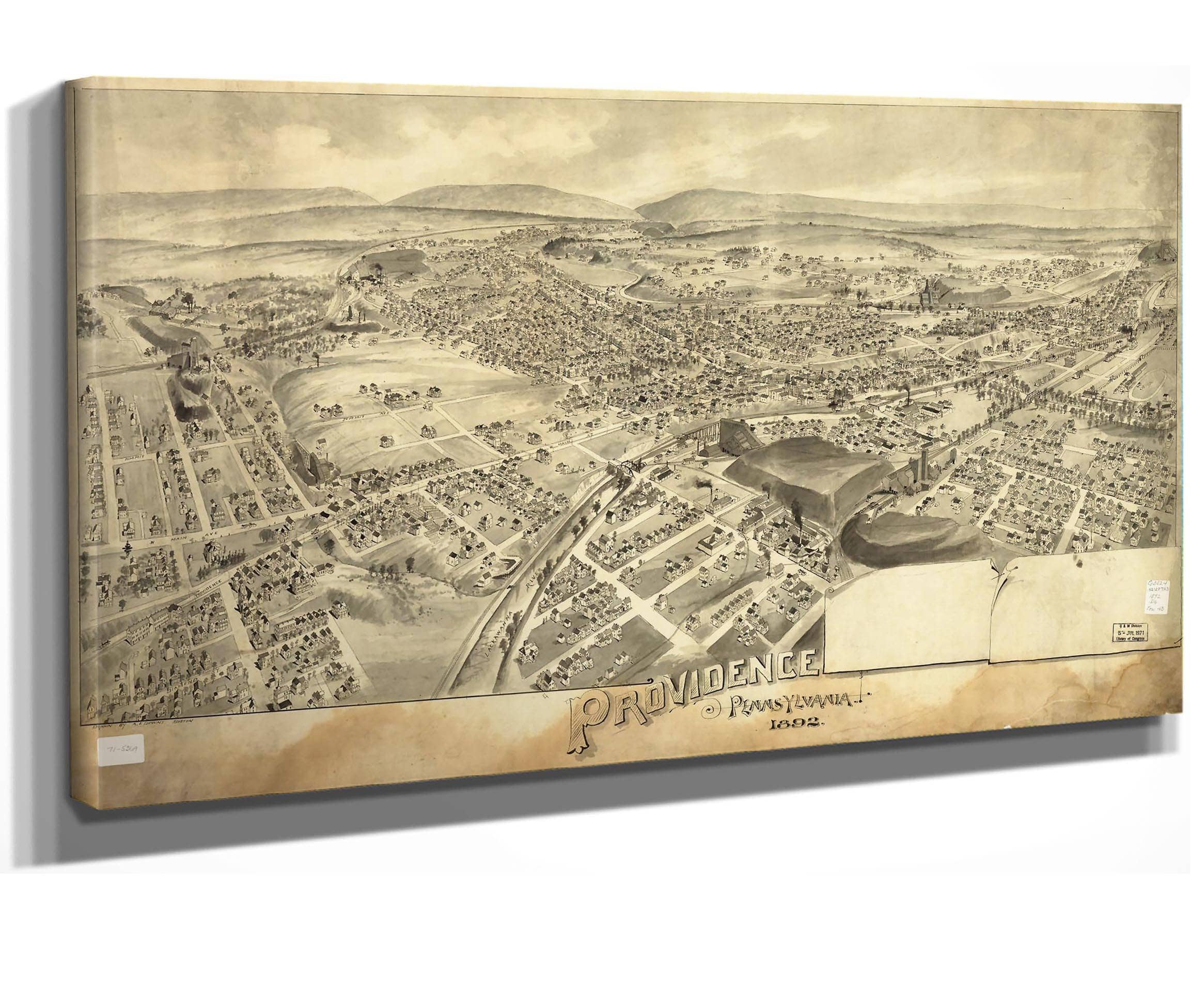 Providence Pennsylvania 1892 State Of Pennsylvania
