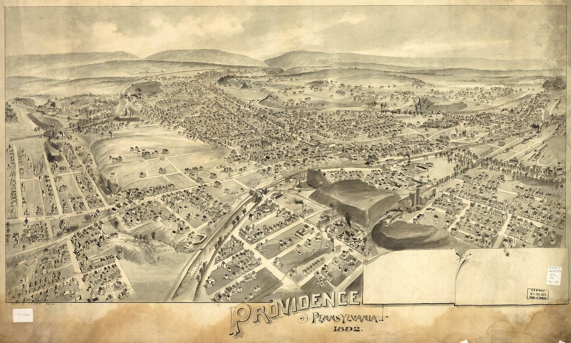 Providence Pennsylvania 1892 State Of Pennsylvania - Image 7