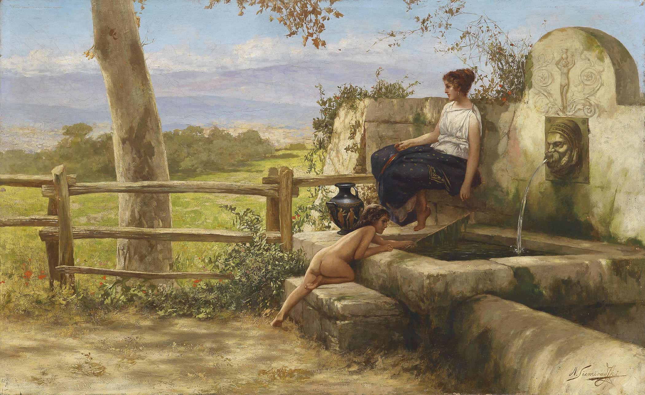 Przy Fontannie by Henryk Siemiradzki - Image 2