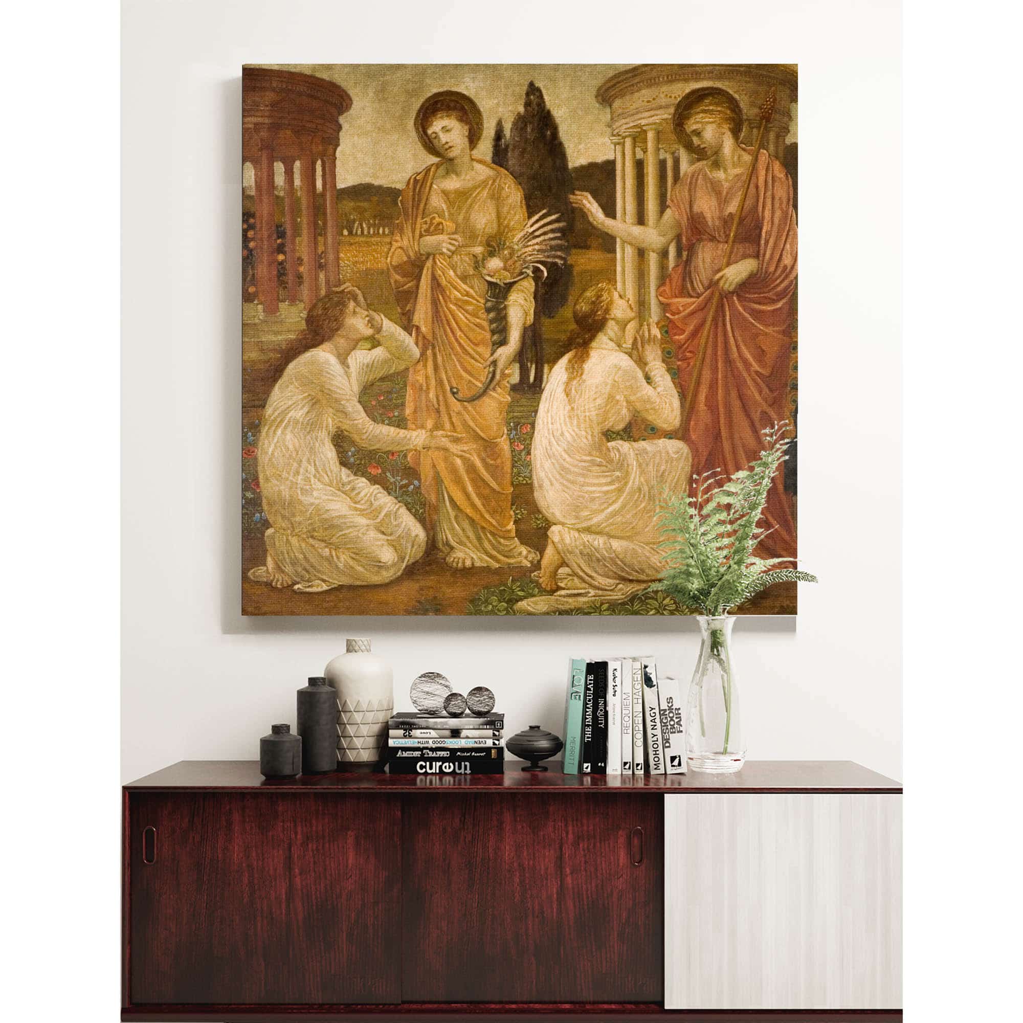 Psyche At The Shrines Of Juno And Ceres by Sir Edward Coley Burne Jones - Image 5