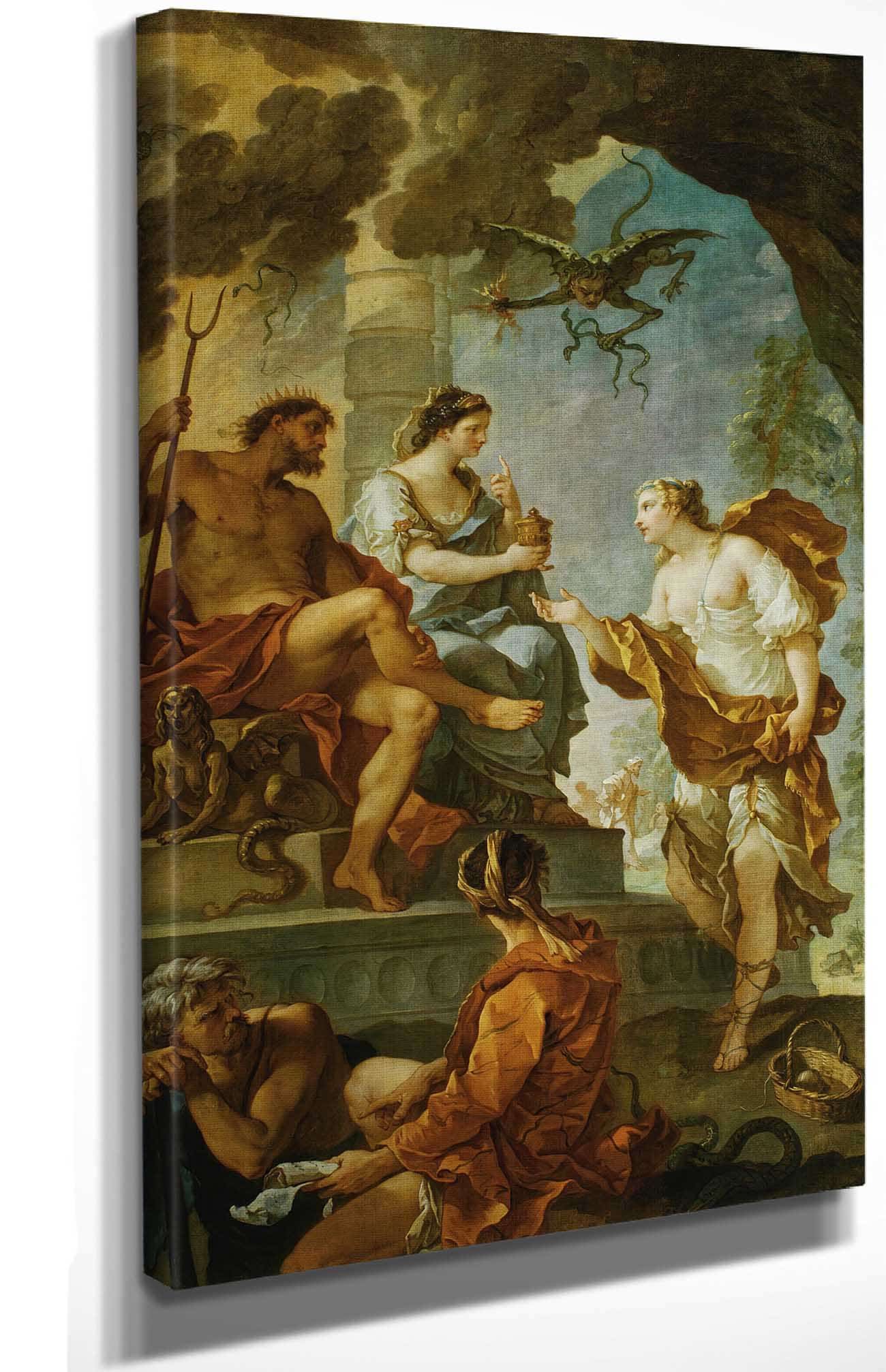 Psyche Obtaining The Elixir Of Beauty From Proserpine by Charles Joseph Natoire - Image 4