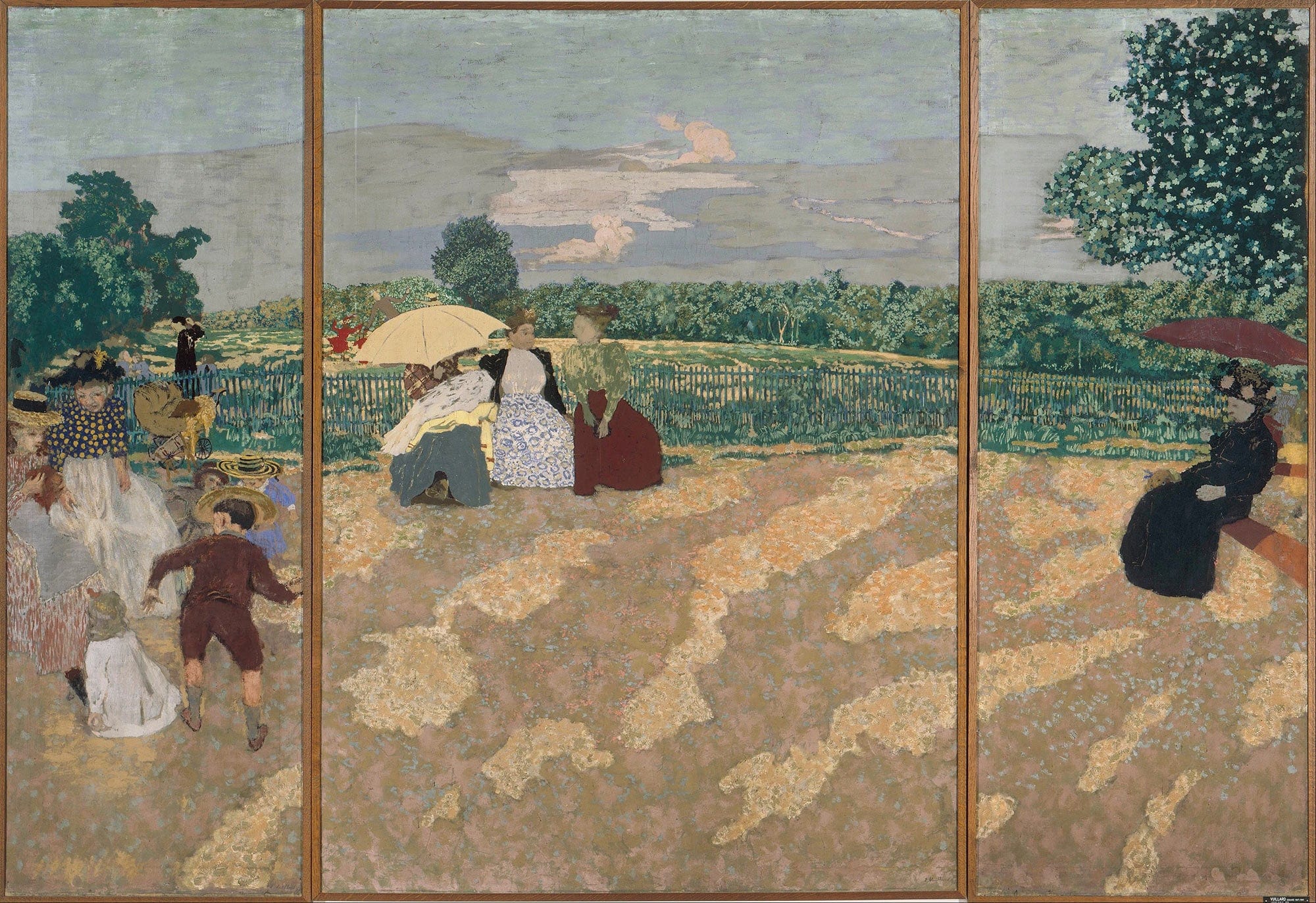 Public Gardens by Edouard Vuillard - Image 2
