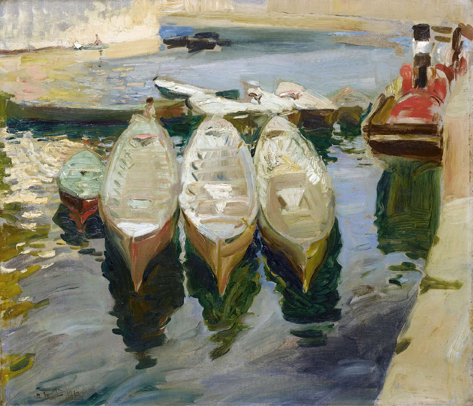 Puerto De Guetaria Pais Vasco The Basque Port Of Guetaria by Joaquin Sorolla