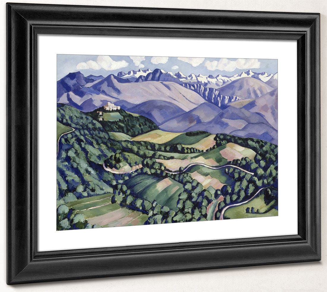 Purple Mountains, Vence By Marsden Hartley - Image 2