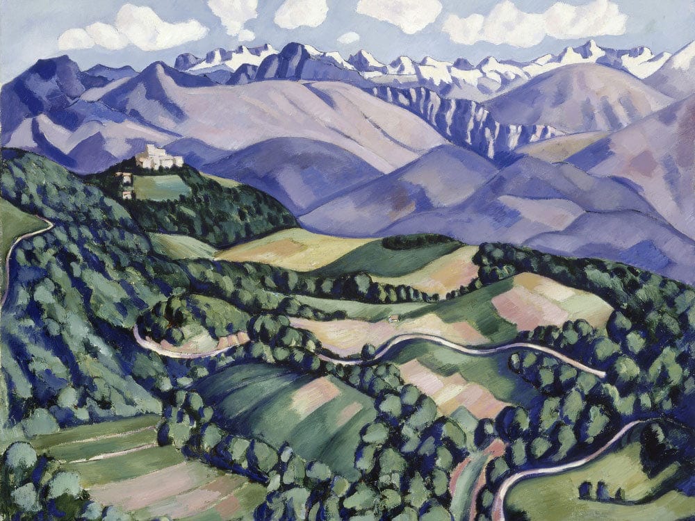 Purple Mountains, Vence By Marsden Hartley - Image 5