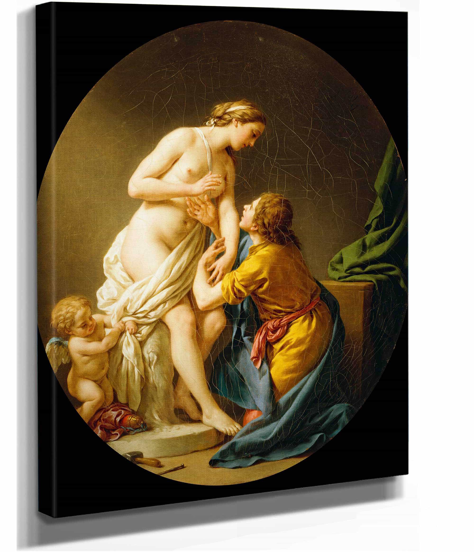 Pygmalion And Galatea by Louis Jean Francois Lagrenee - Image 2