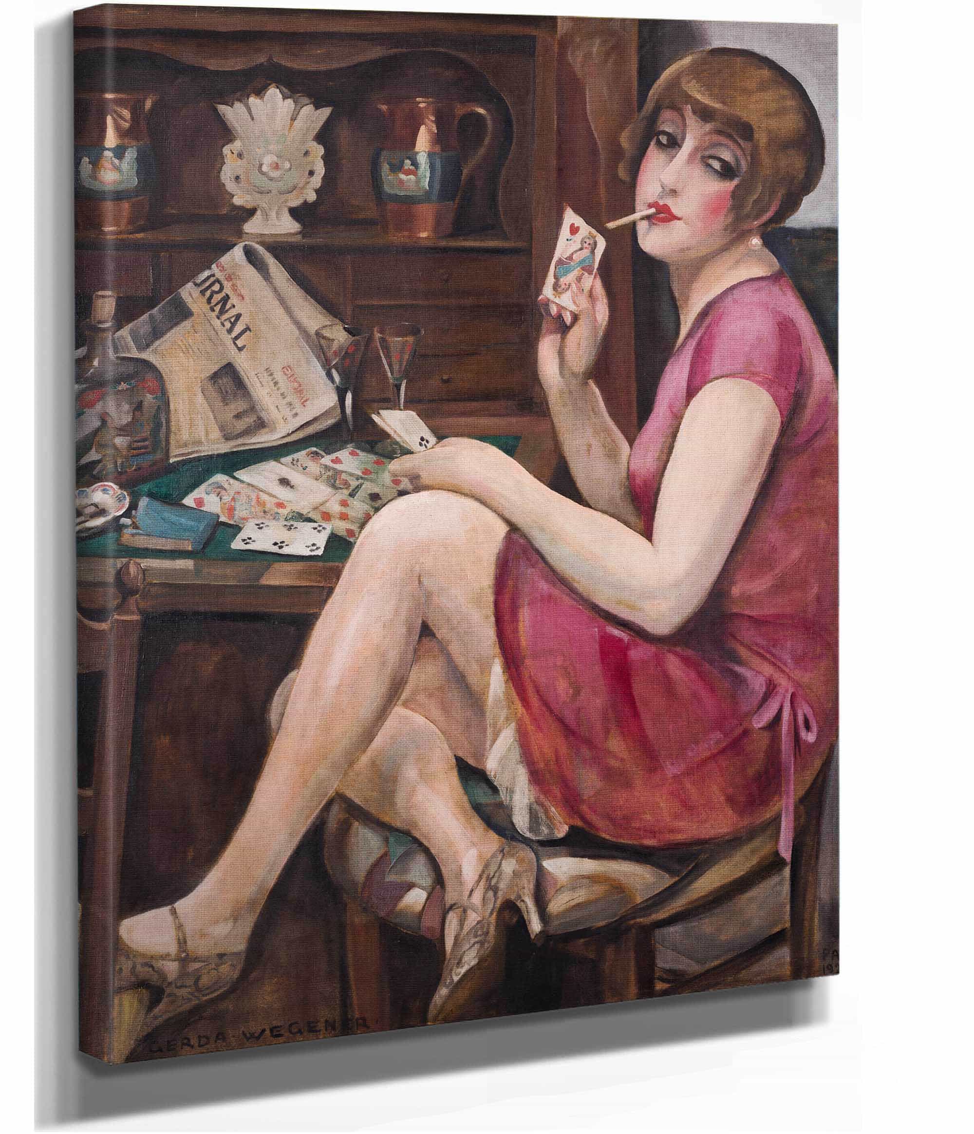Queen Of Hearts Portrait Of Lili by Gerda Wegener - Image 2