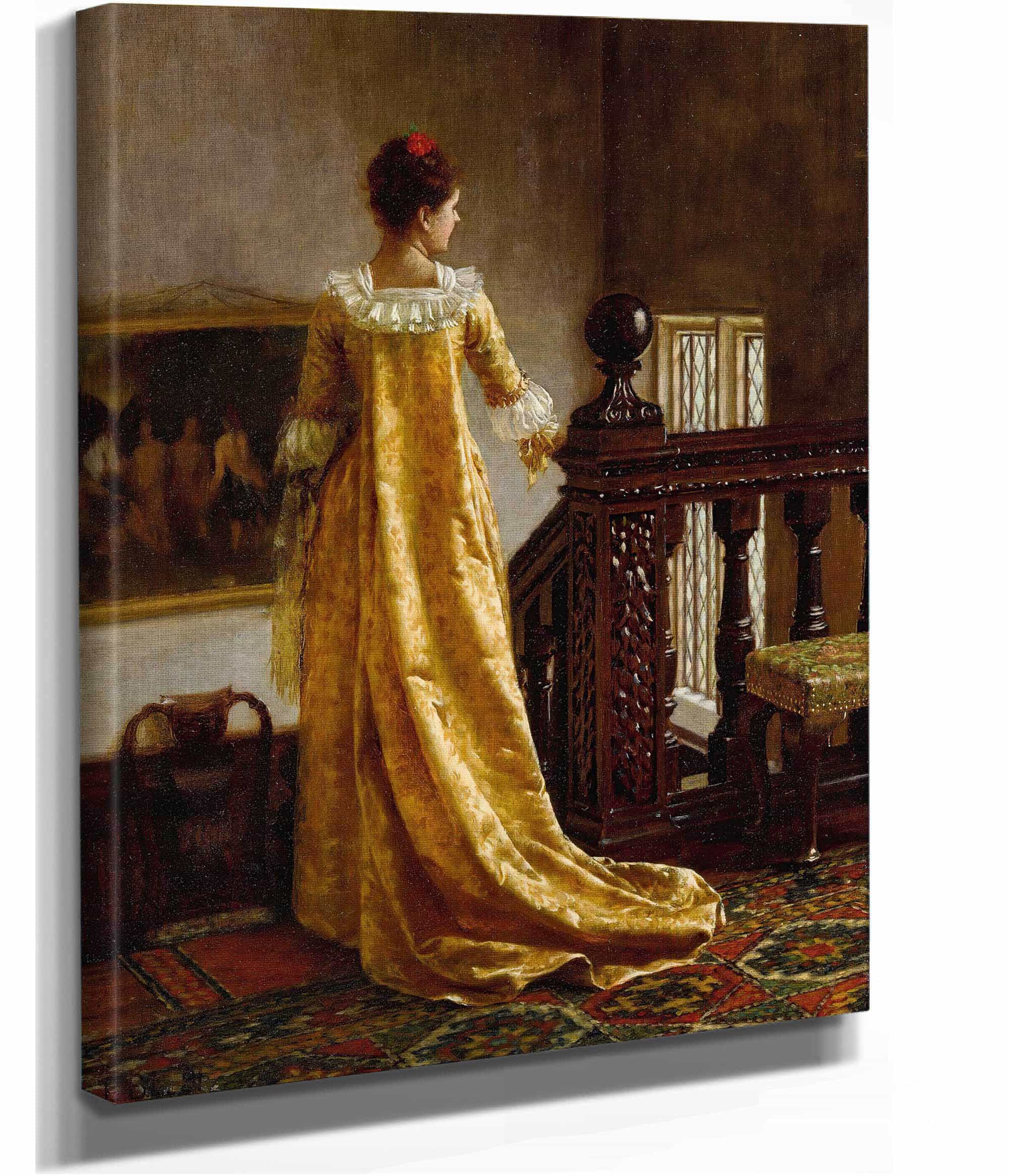 Qui Maime Me Suit Who Loves Me Follows Me by Edmund Blair Leighton - Image 2