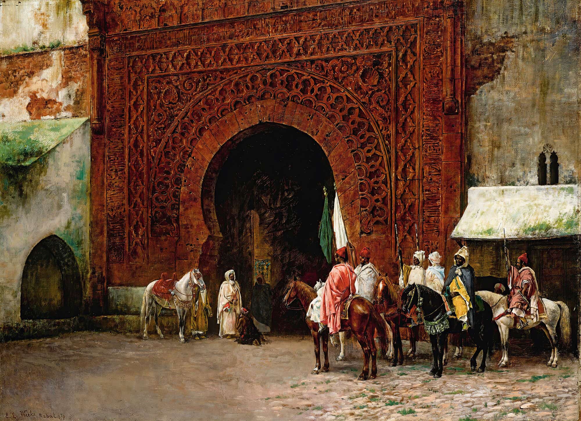 Rabat The Red Gate by Edwin Lord Weeks - Image 2