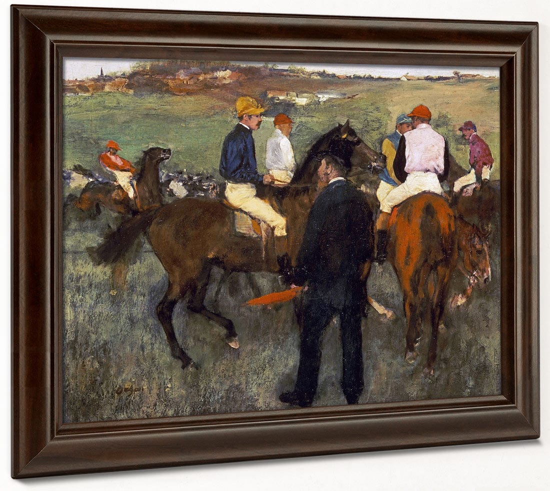 Racehorses (Leaving The Weighing) By Edgar Degas - Image 4
