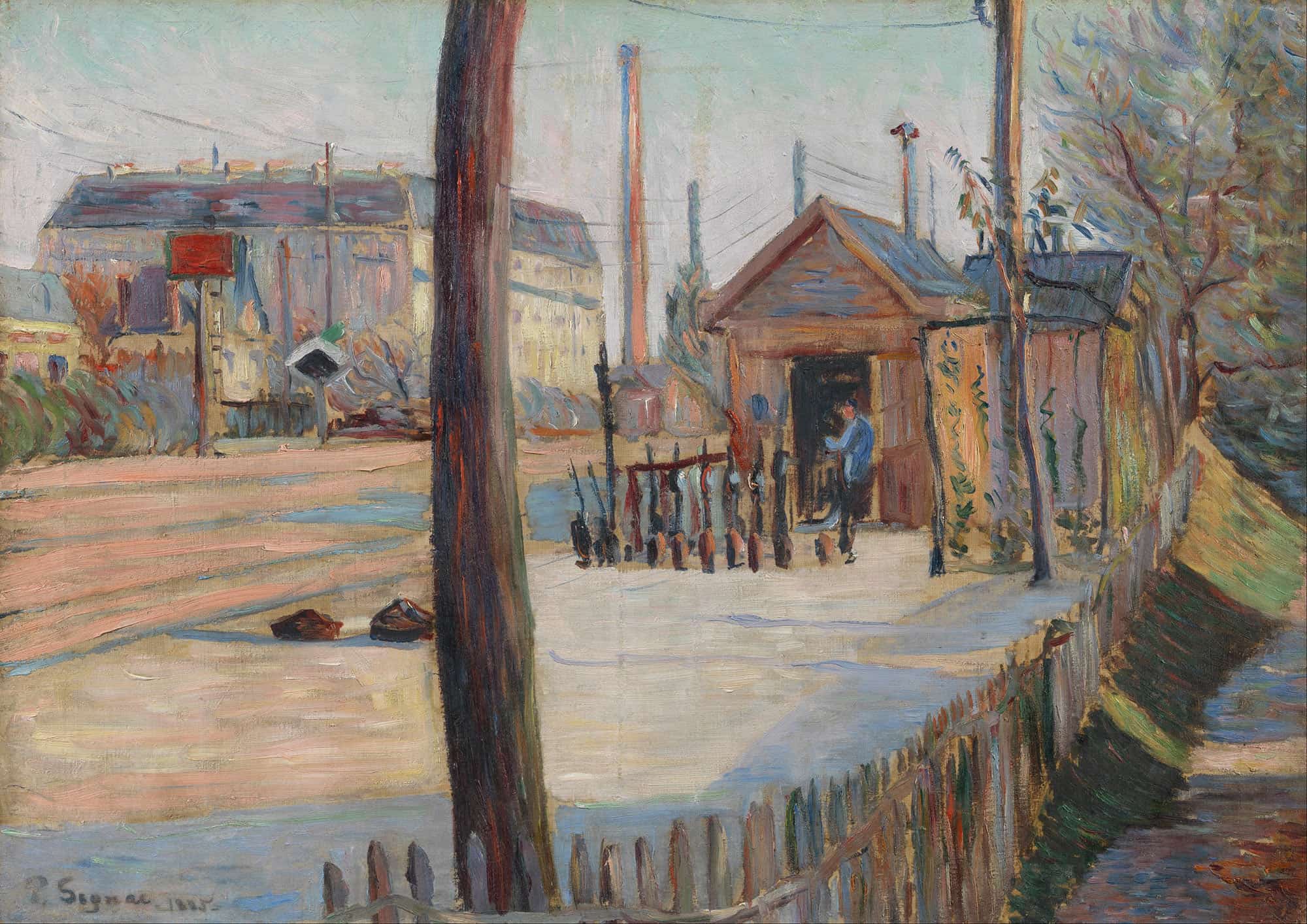 Railway Junction Near Bois Colombes by Paul Signac