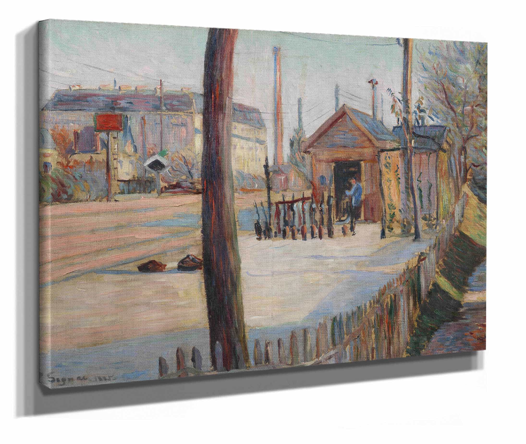 Railway Junction Near Bois Colombes by Paul Signac - Image 2