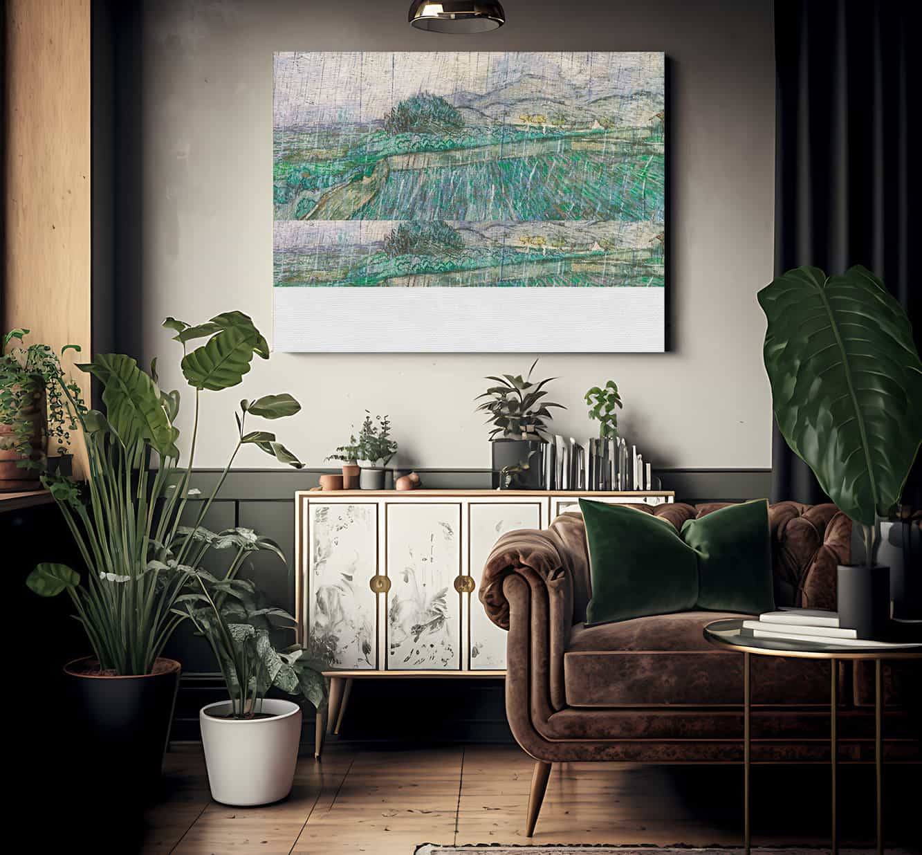 Rain By Vincent Van Gogh - Image 2