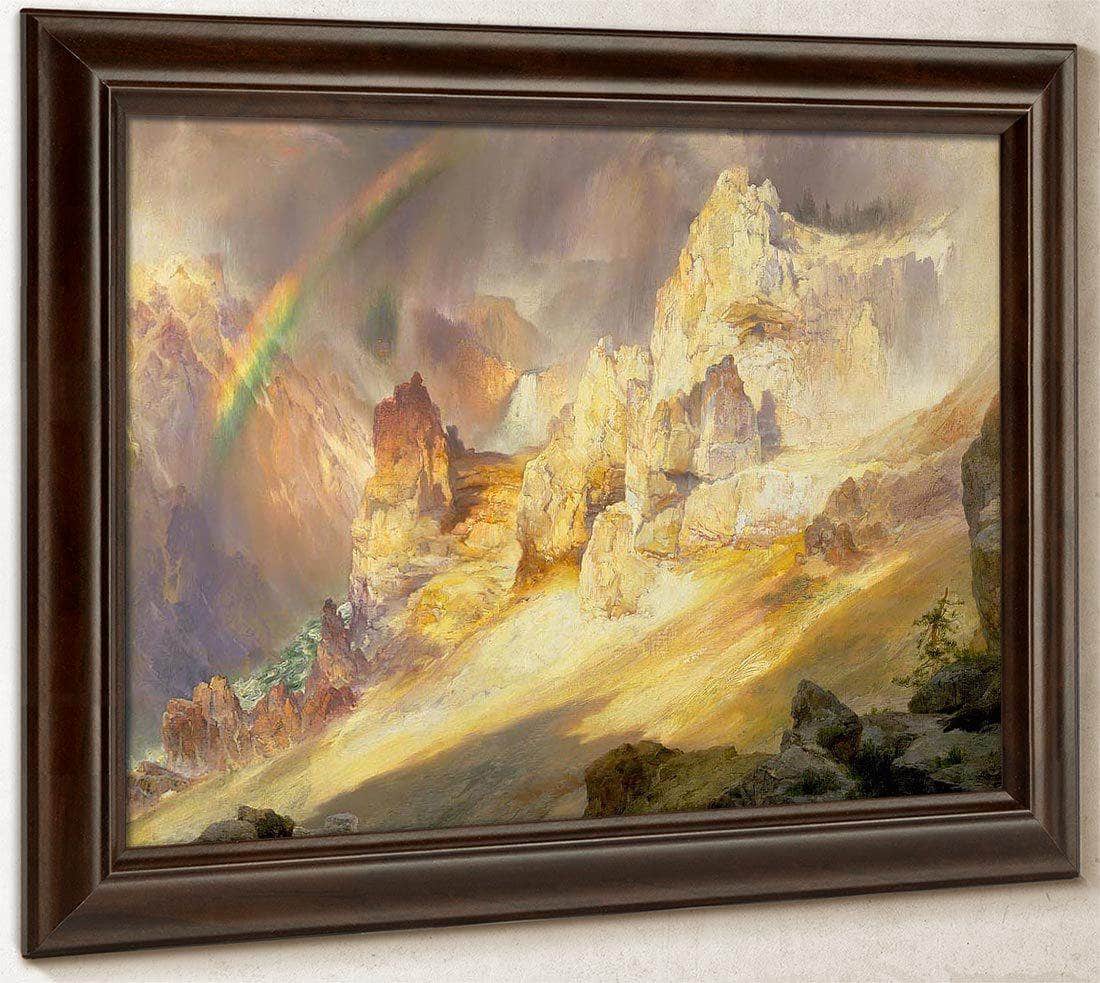Rainbow Over The Grand Canyon Of The Yellowstone By Thomas Moran - Image 6