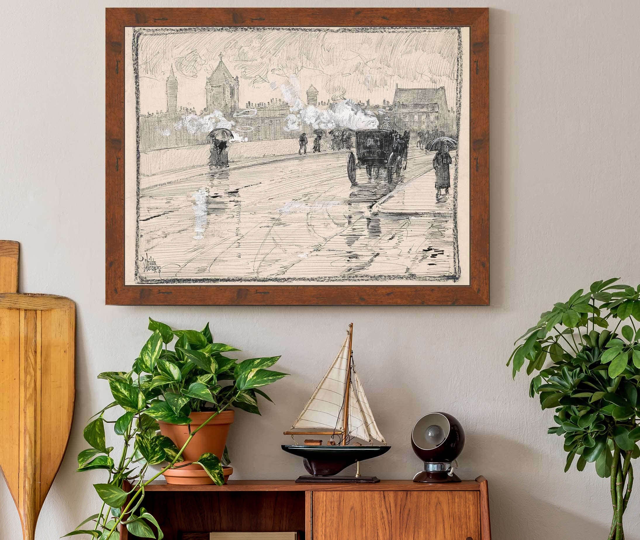 Rainy Day Boston by Childe Hassam - Image 3
