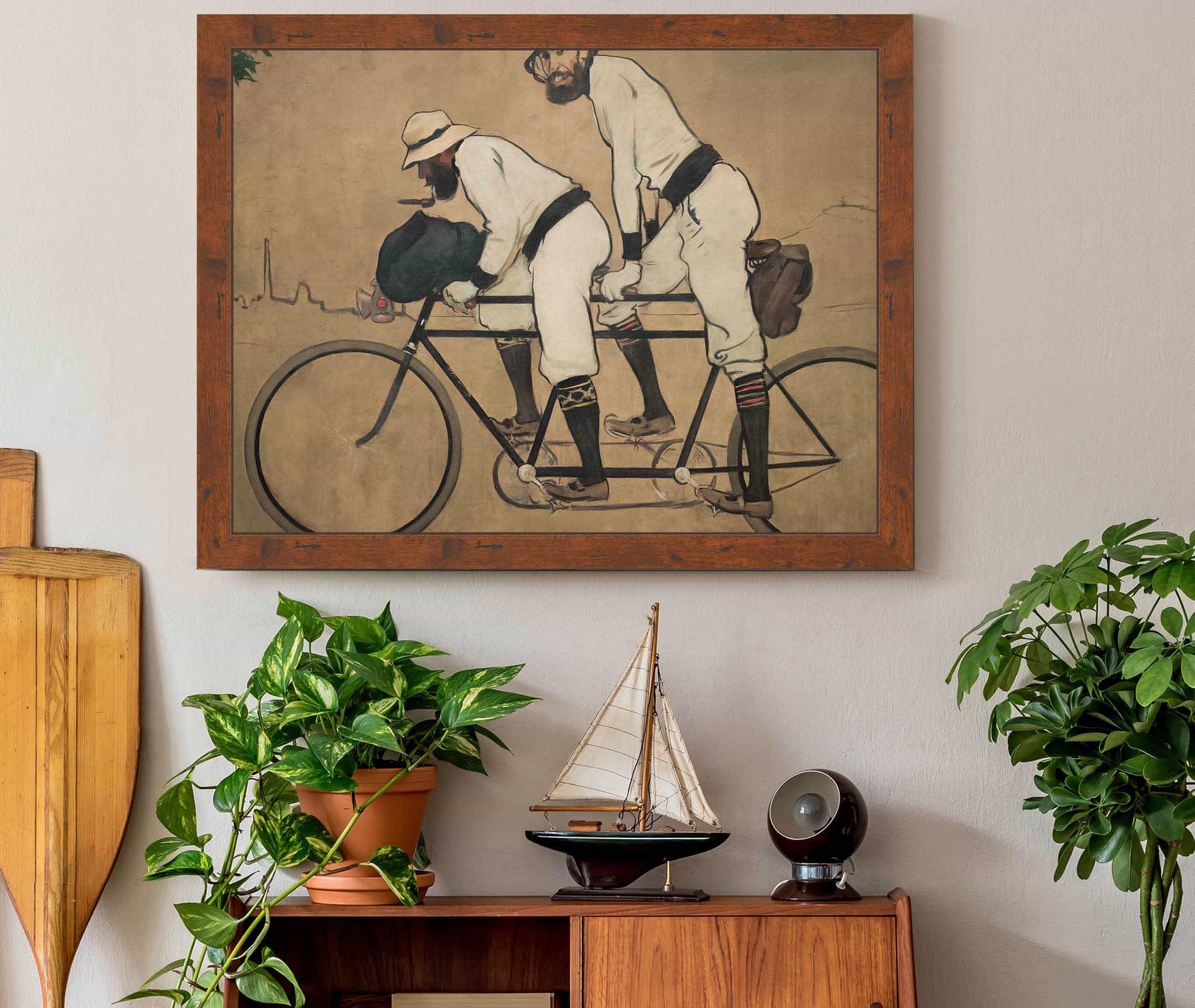 Ramon Casas And Pere Romeu On A Tandem by Ramon Casas - Image 3