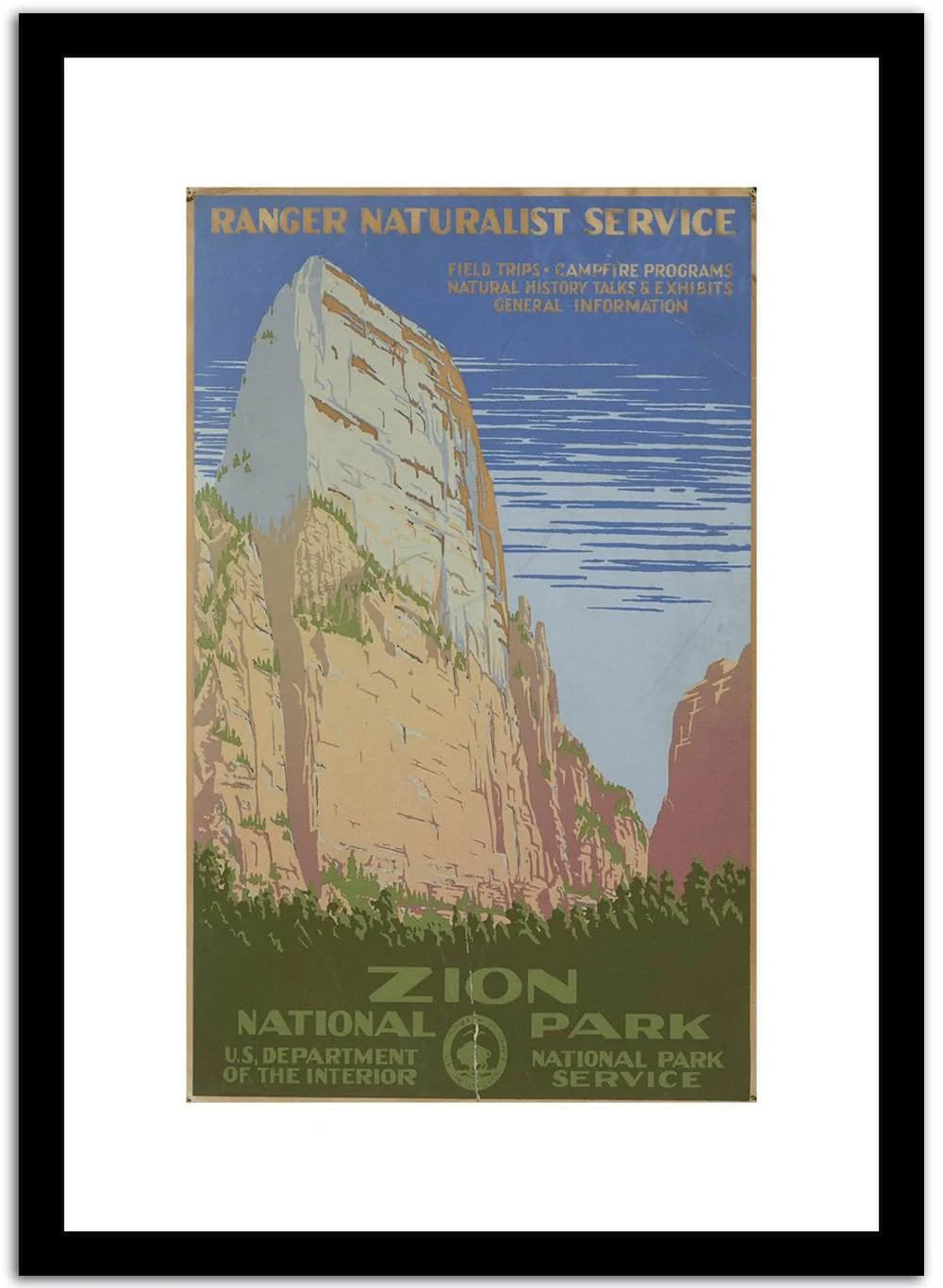 Ranger Naturalist Service Vintage Poster