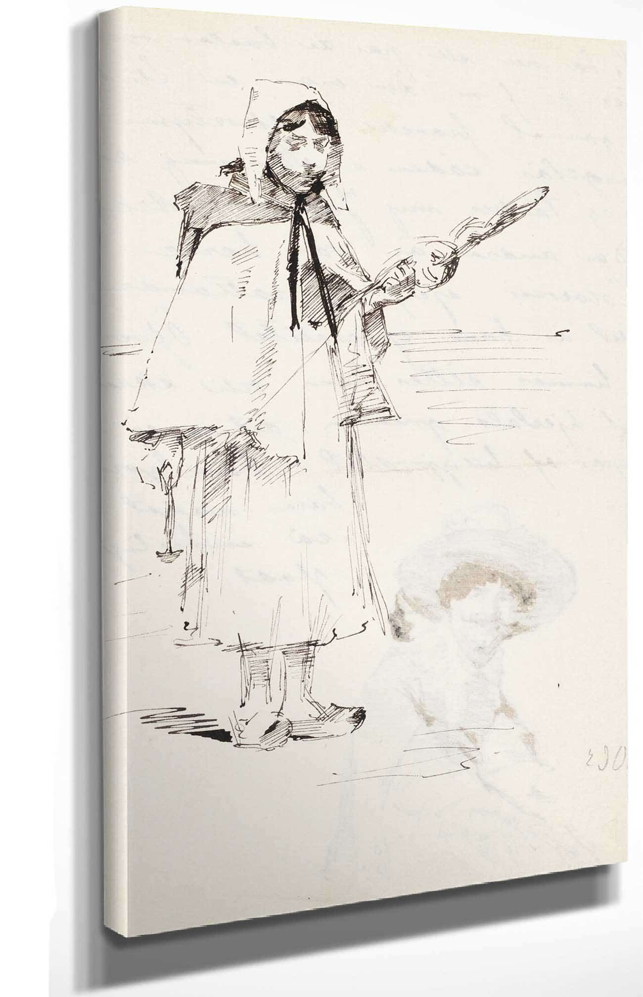 Ranskalainen Maalaistytto Tytto Ja Varttina by Helene Schjerfbeck - Image 4