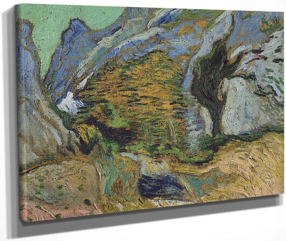 Ravine With A Small Stream By Vincent Van Gogh
