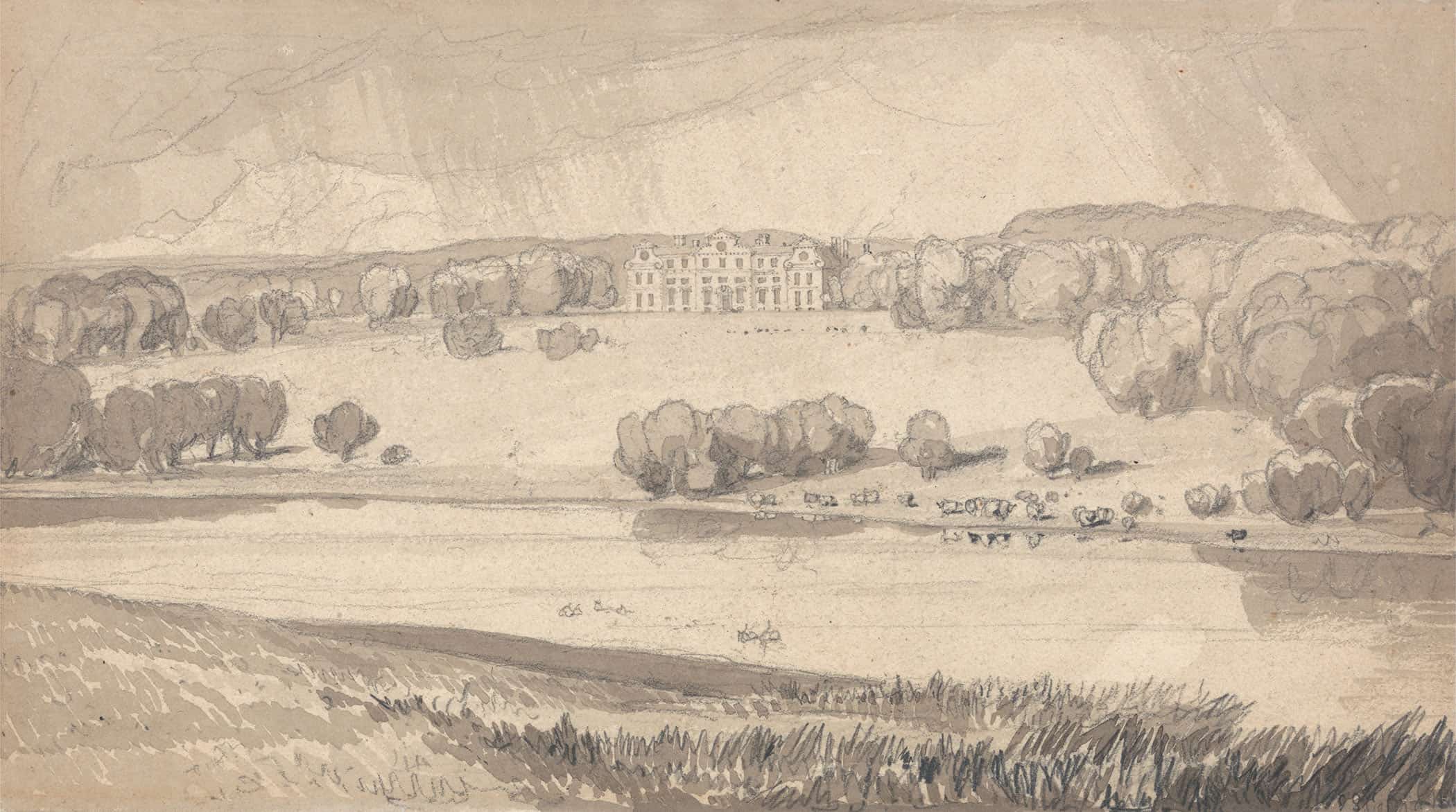 Raynham Hall Norfolk by John Sell Cotman - Image 2