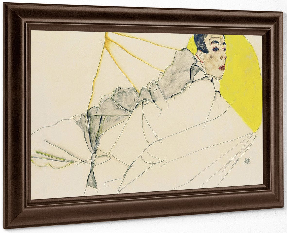 Reclining Boy (Erich Lederer) By Egon Schiele - Image 4