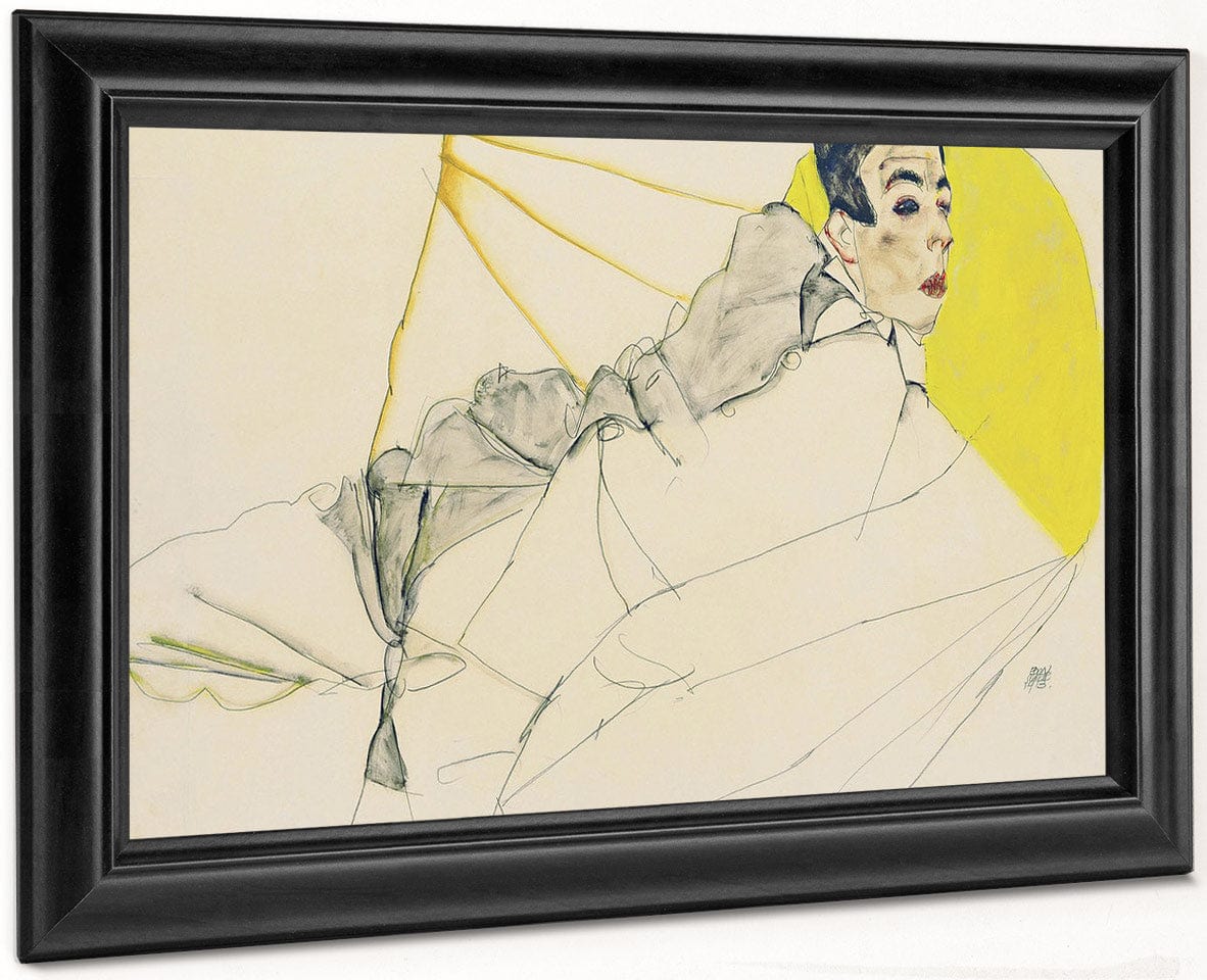 Reclining Boy (Erich Lederer) By Egon Schiele - Image 6