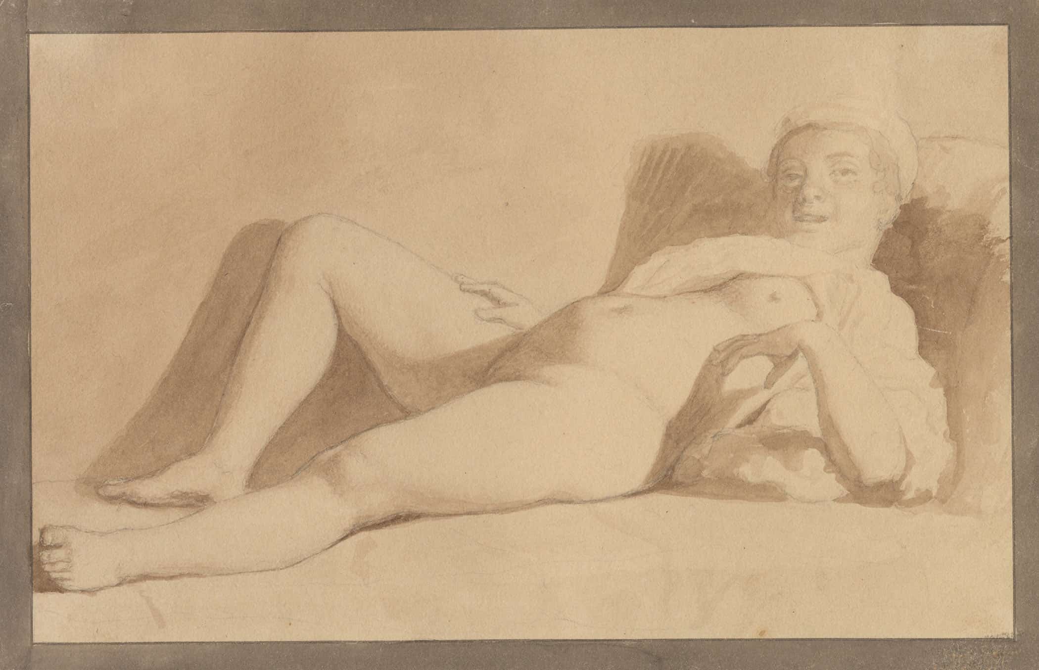 Reclining Female Nude by Christoffer Wilhelm Eckersberg - Image 6