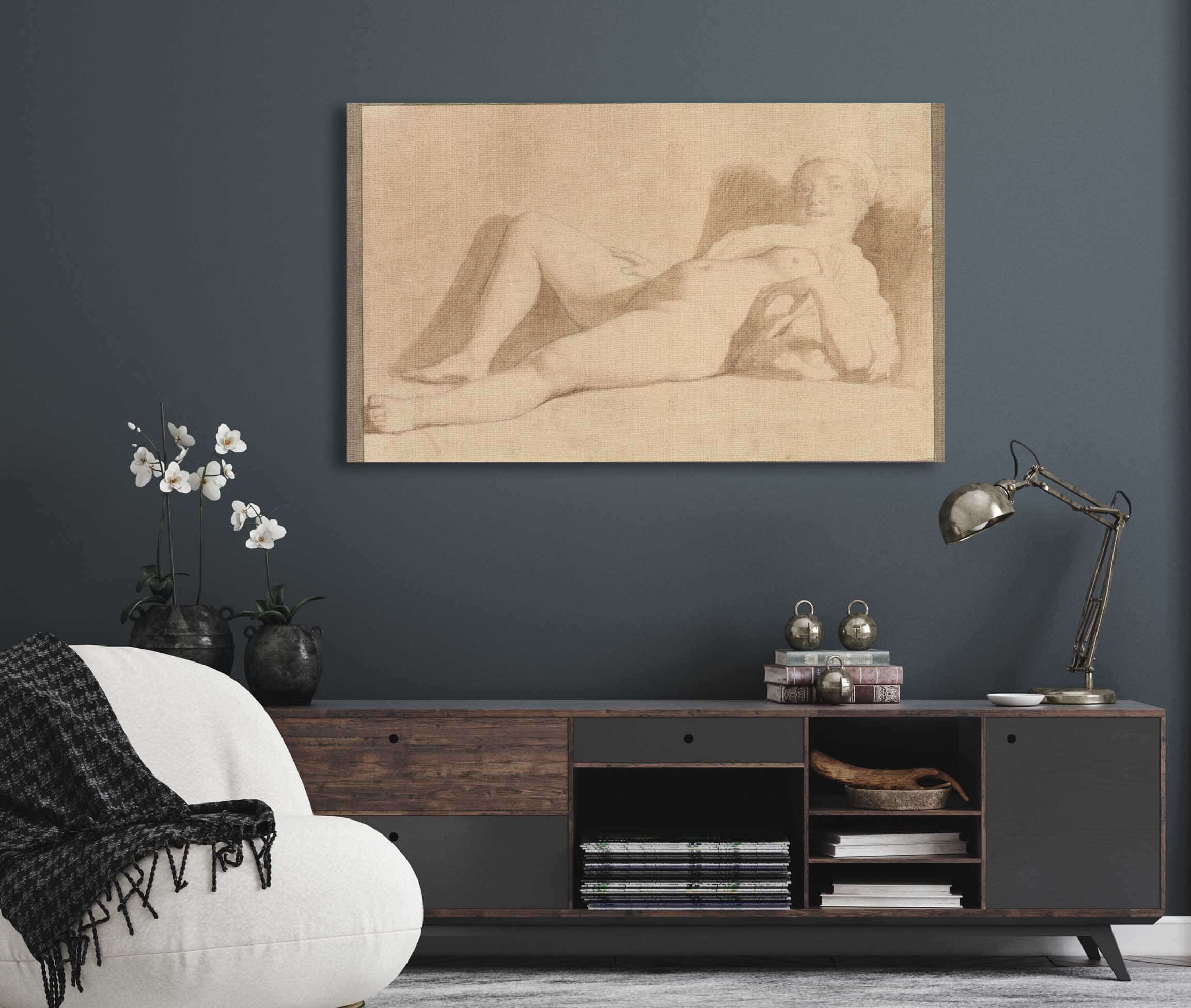 Reclining Female Nude by Christoffer Wilhelm Eckersberg - Image 9