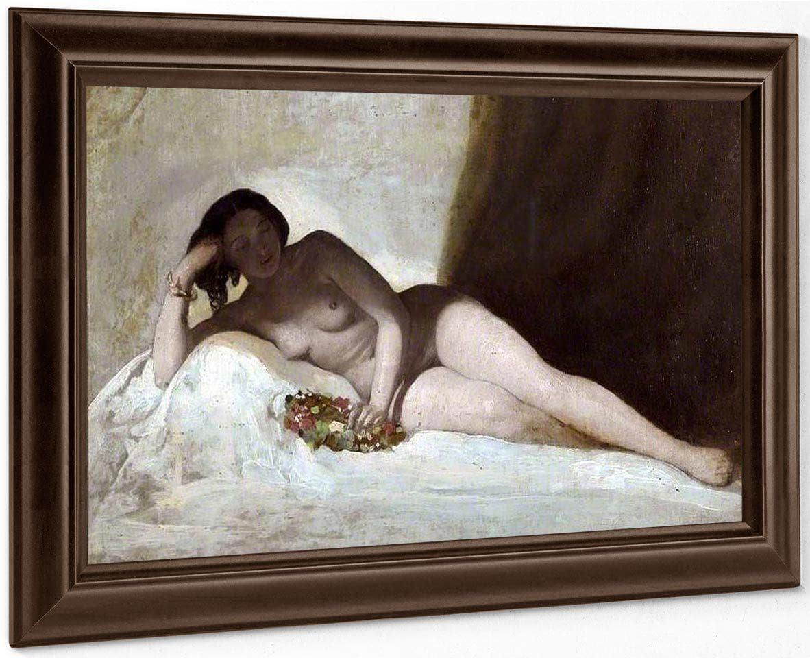 Reclining Figure With A Chaplet Of Flowers By William Etty - Image 6