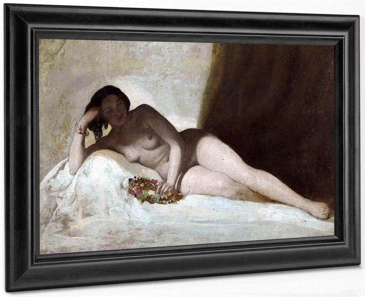 Reclining Figure With A Chaplet Of Flowers By William Etty - Image 8
