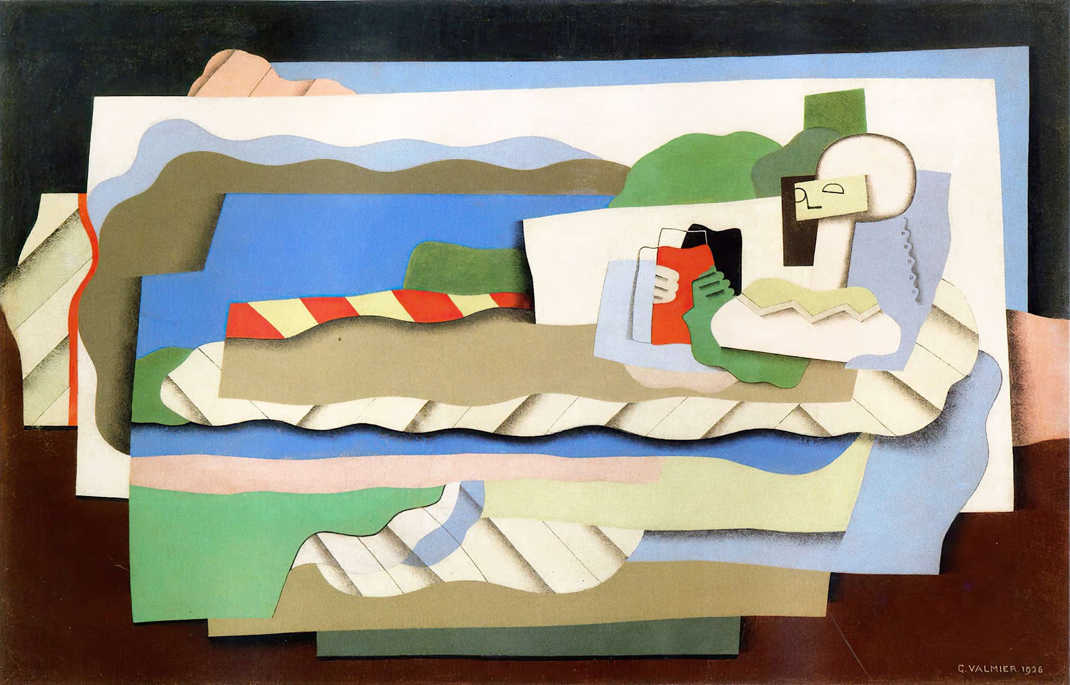 Reclining Girl by Georges Valmier - Image 2