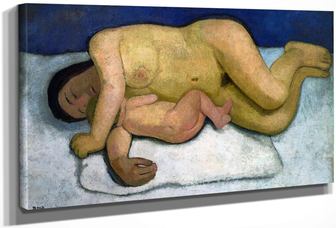 Reclining Mother And Child 2 1906 By Paula Modersohn Becker