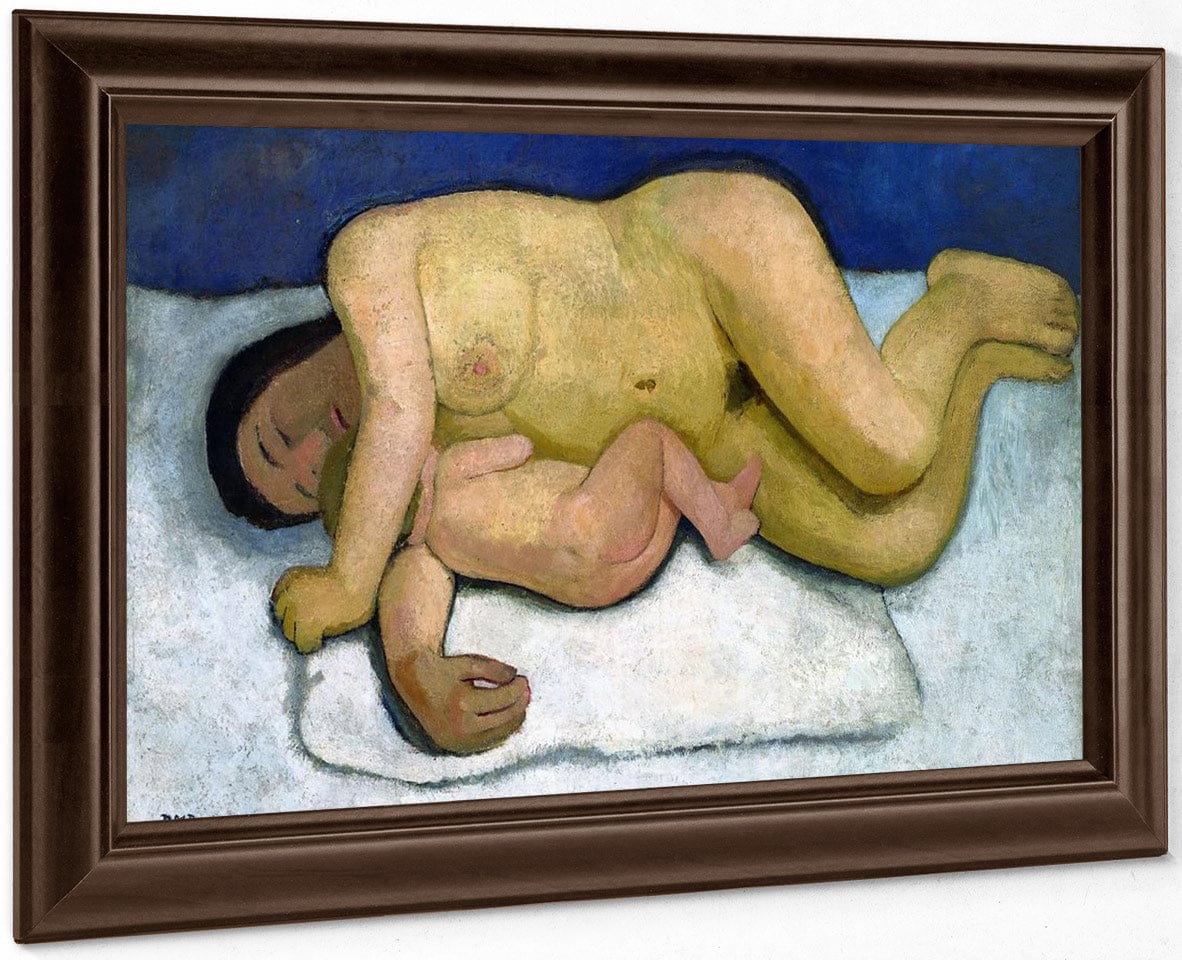 Reclining Mother And Child 2 1906 By Paula Modersohn Becker - Image 6