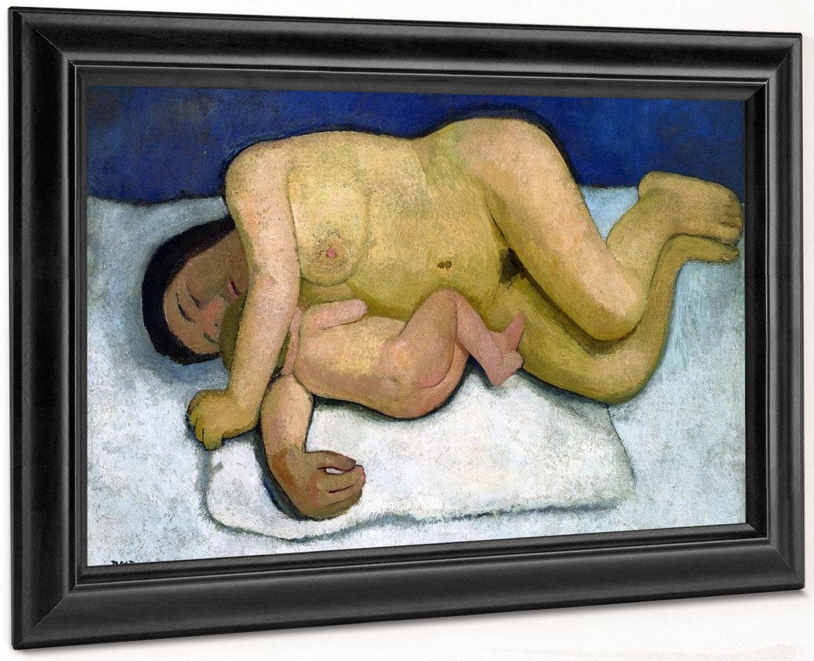 Reclining Mother And Child 2 1906 By Paula Modersohn Becker - Image 8