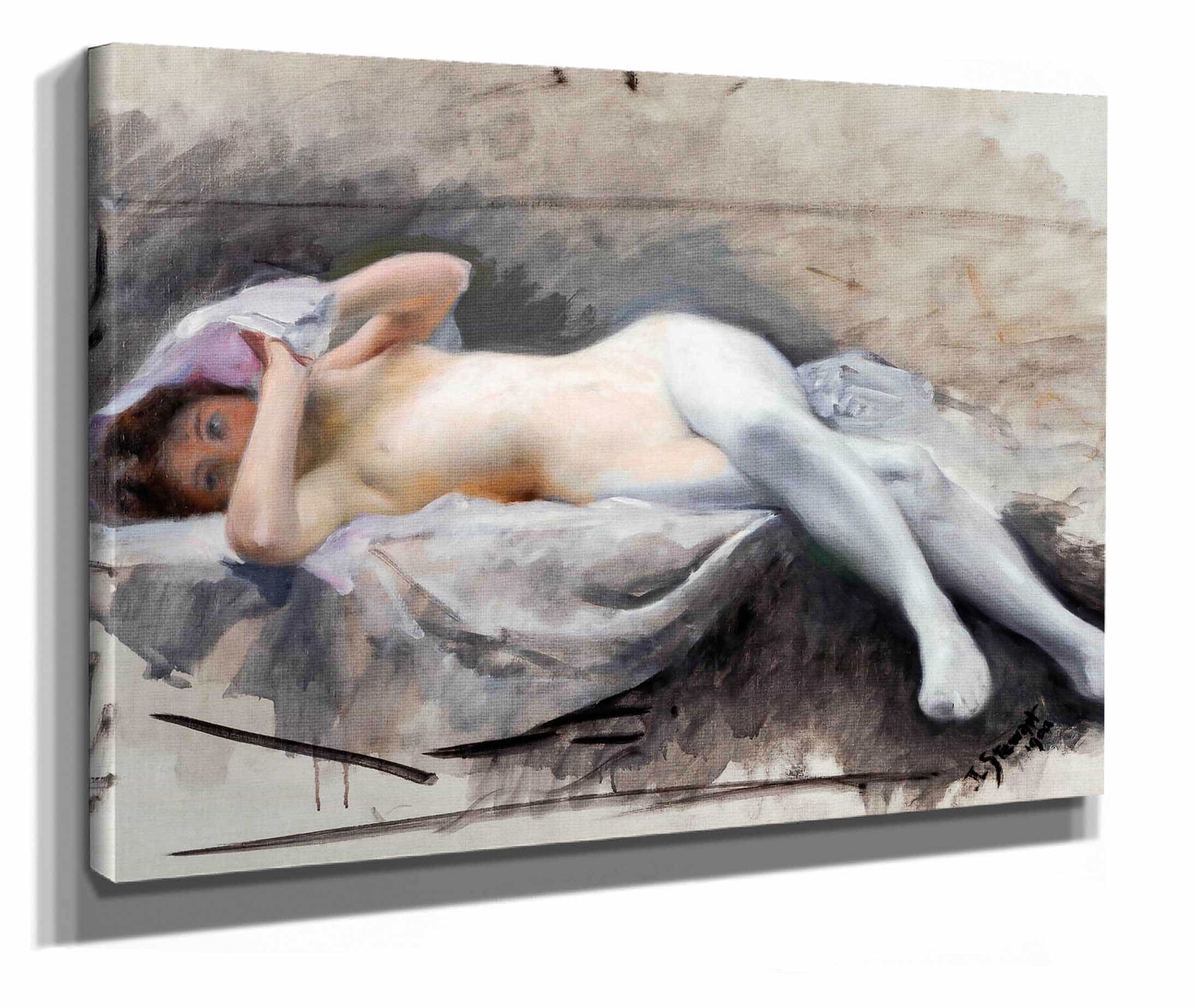 Reclining Nude by Julius Leblanc Stewart - Image 2