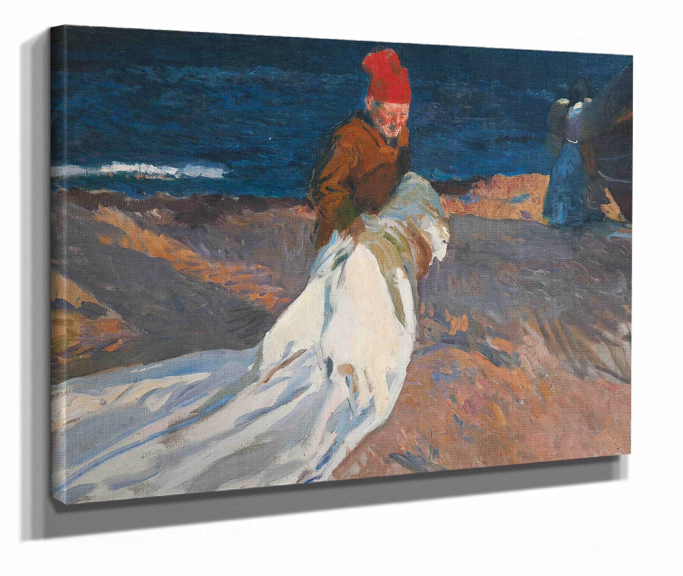 Recogiendo La Vela Playa De Valencia Gathering The Sail Valencia Beach by Joaquin Sorolla - Image 2