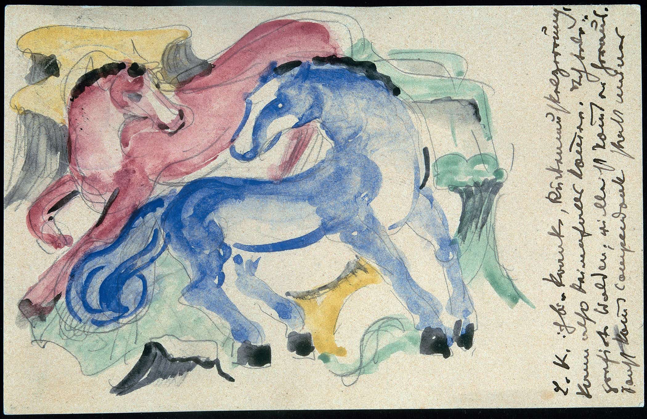 Red And Blue Horse by Franz Marc - Image 6