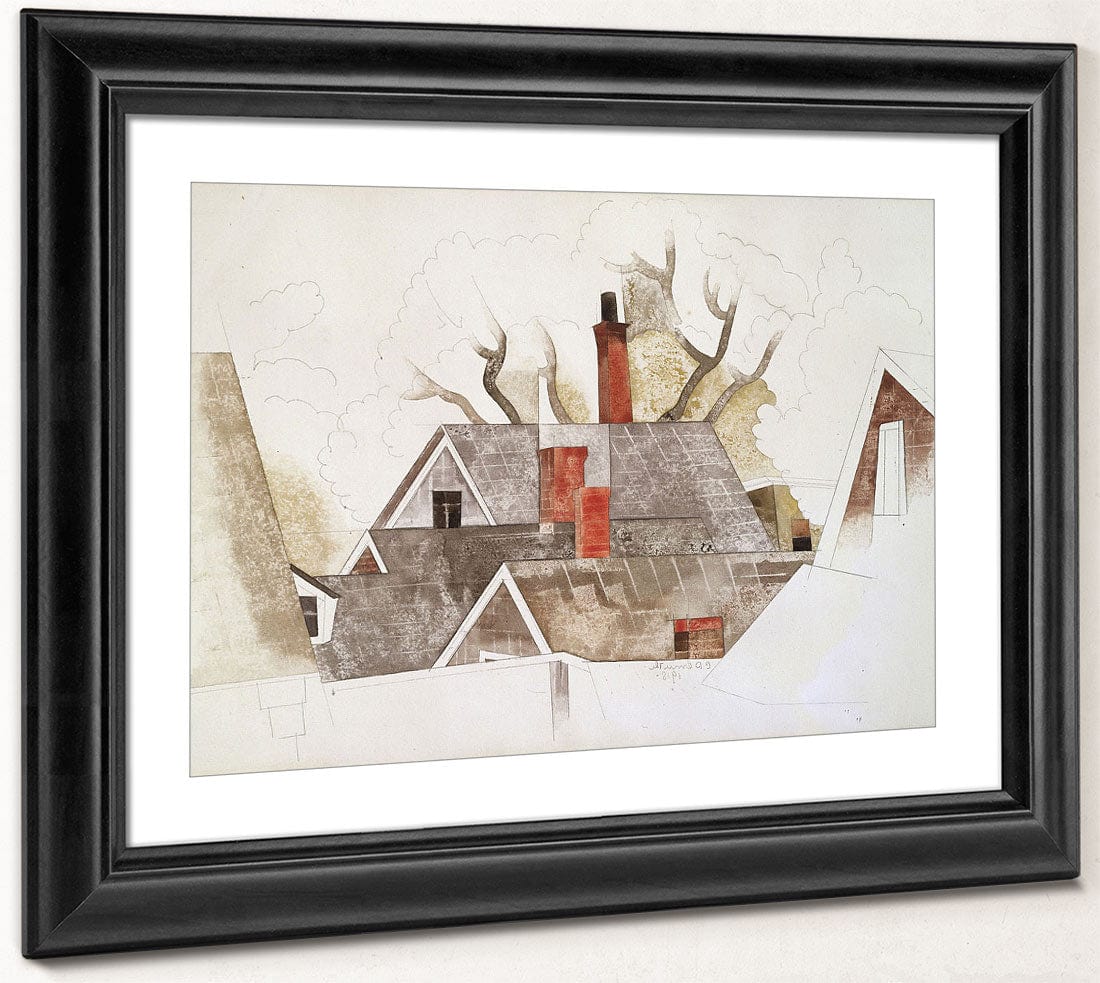 Red Chimneys By Charles Demuth - Image 4