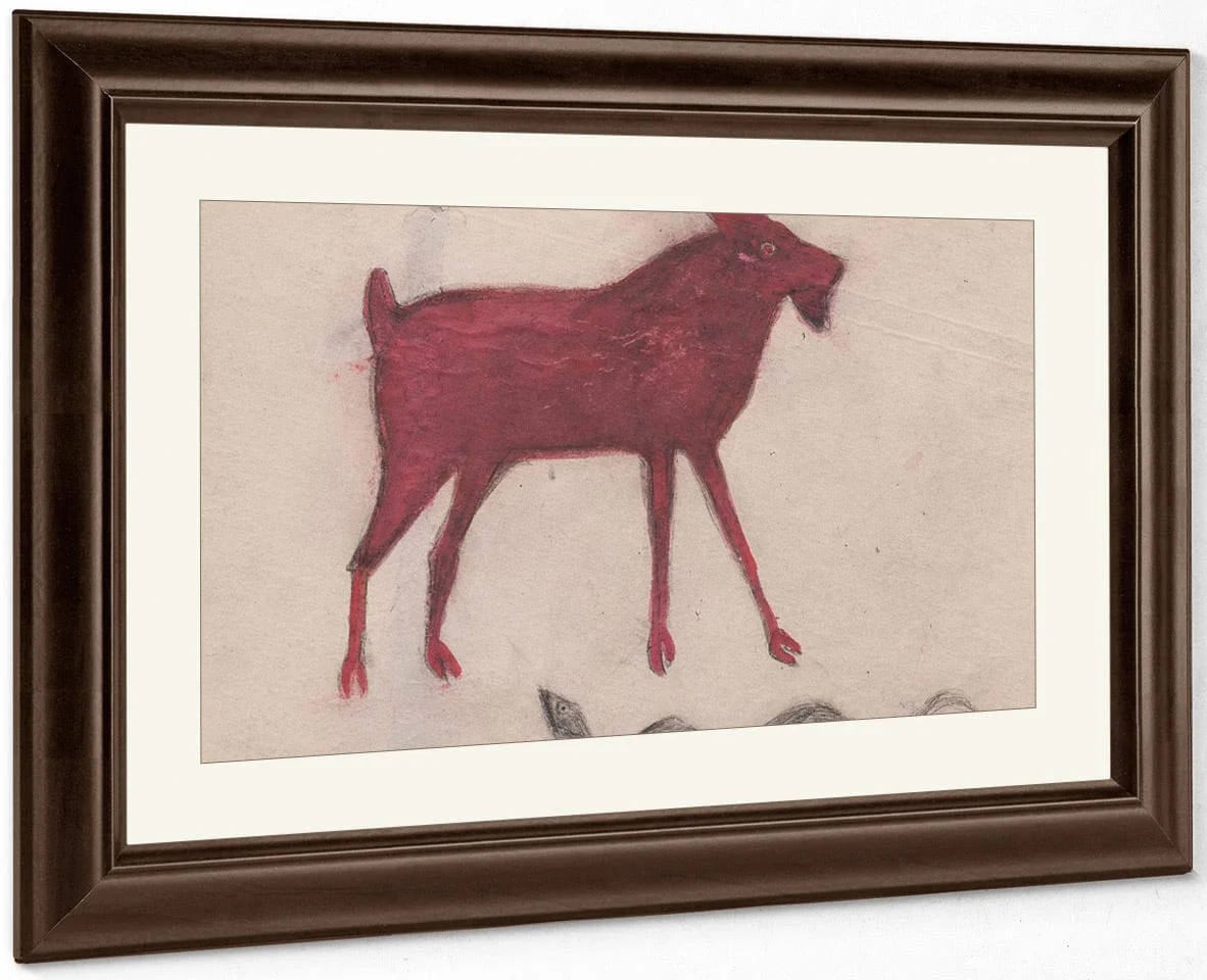 Red Goat With Snake By Bill Traylor - Image 5