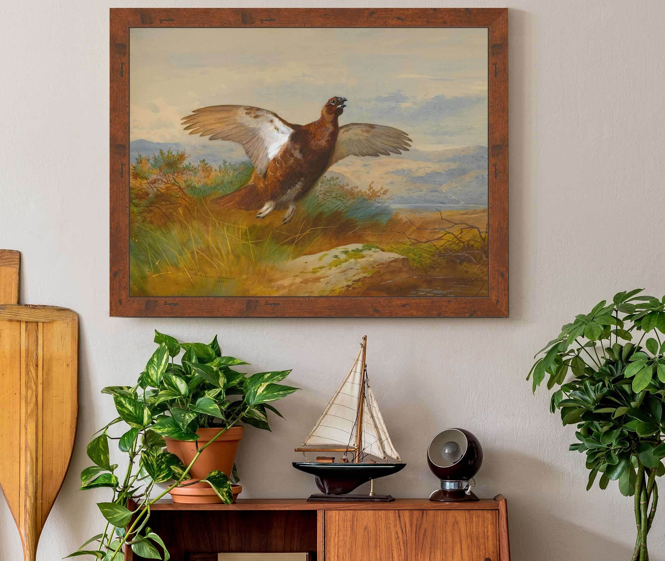 Red Grouse In Flight by Archibald Thorburn - Image 3