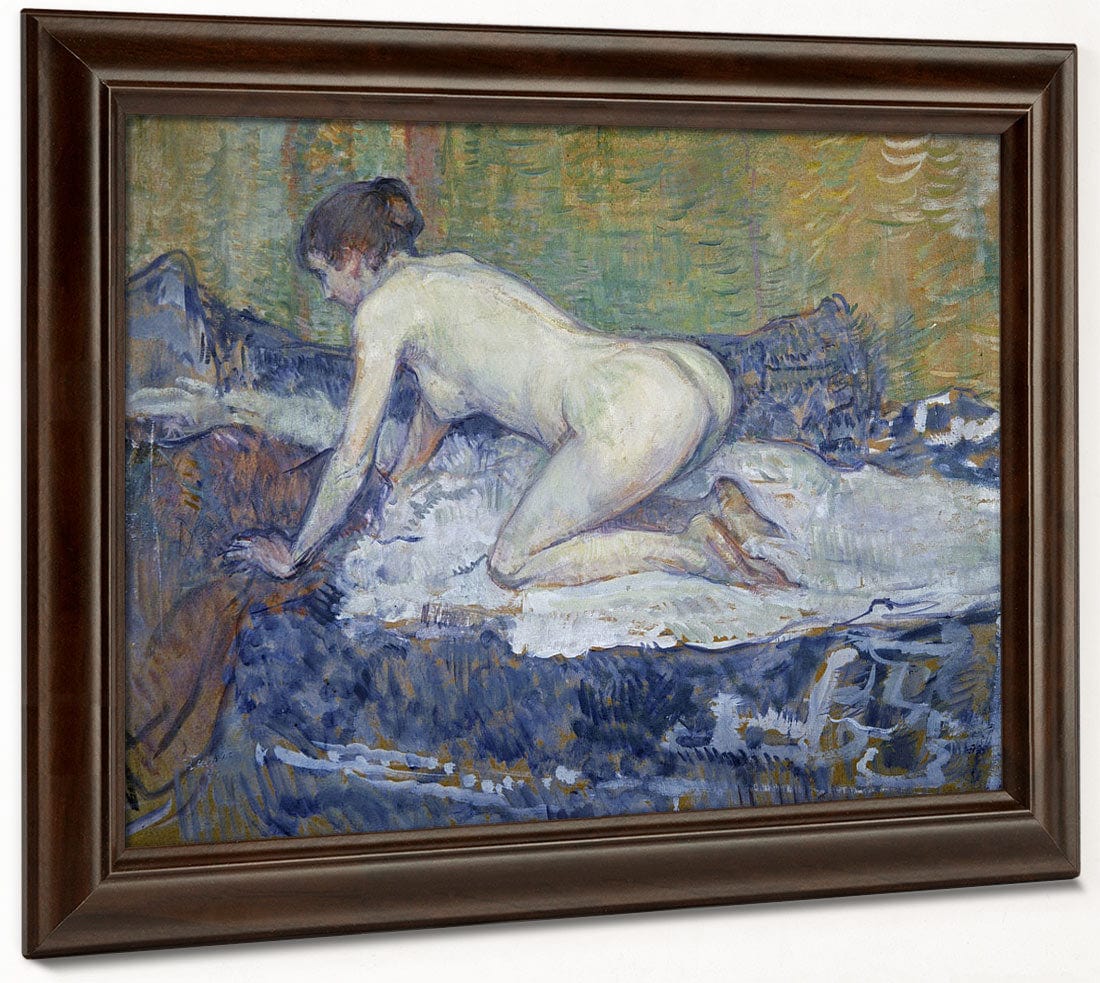 Red Headed Nude Crouching By Henri Marie Raymond De Toulouse Lautrec Monfa - Image 6