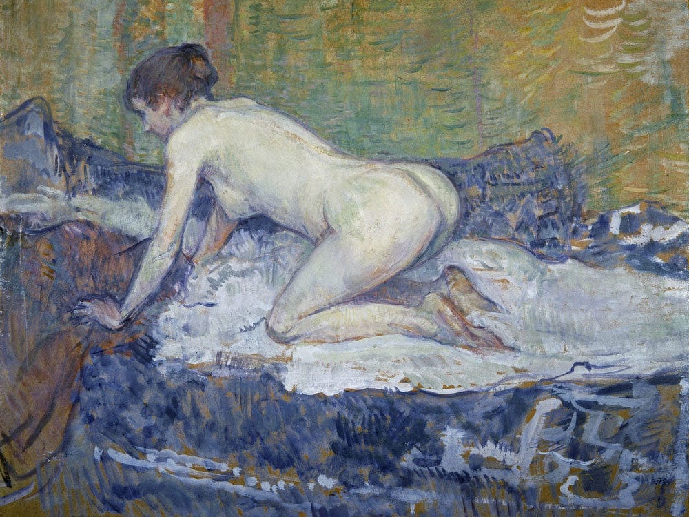 Red Headed Nude Crouching By Henri Marie Raymond De Toulouse Lautrec Monfa - Image 7