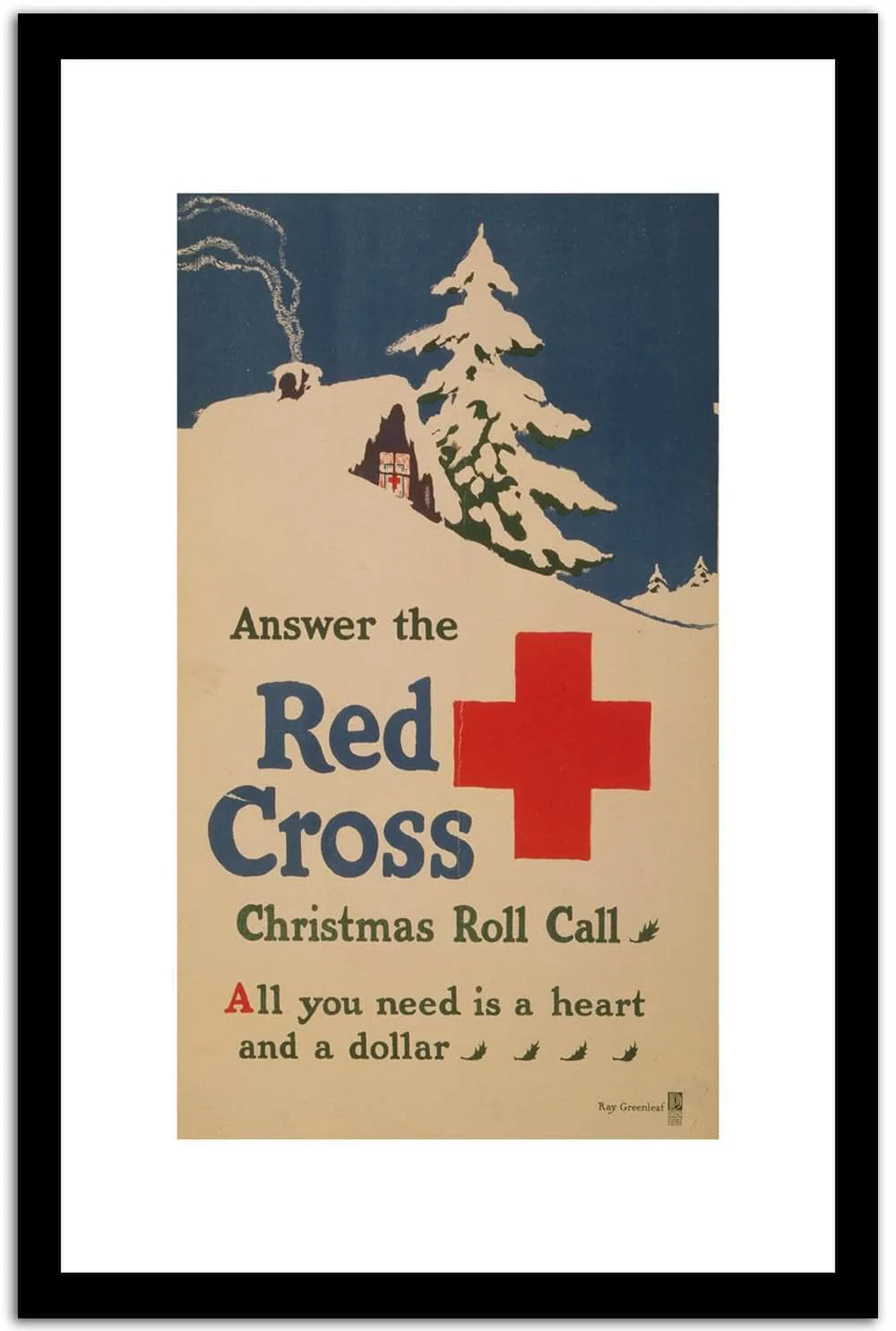 Red Cross Vintage Poster