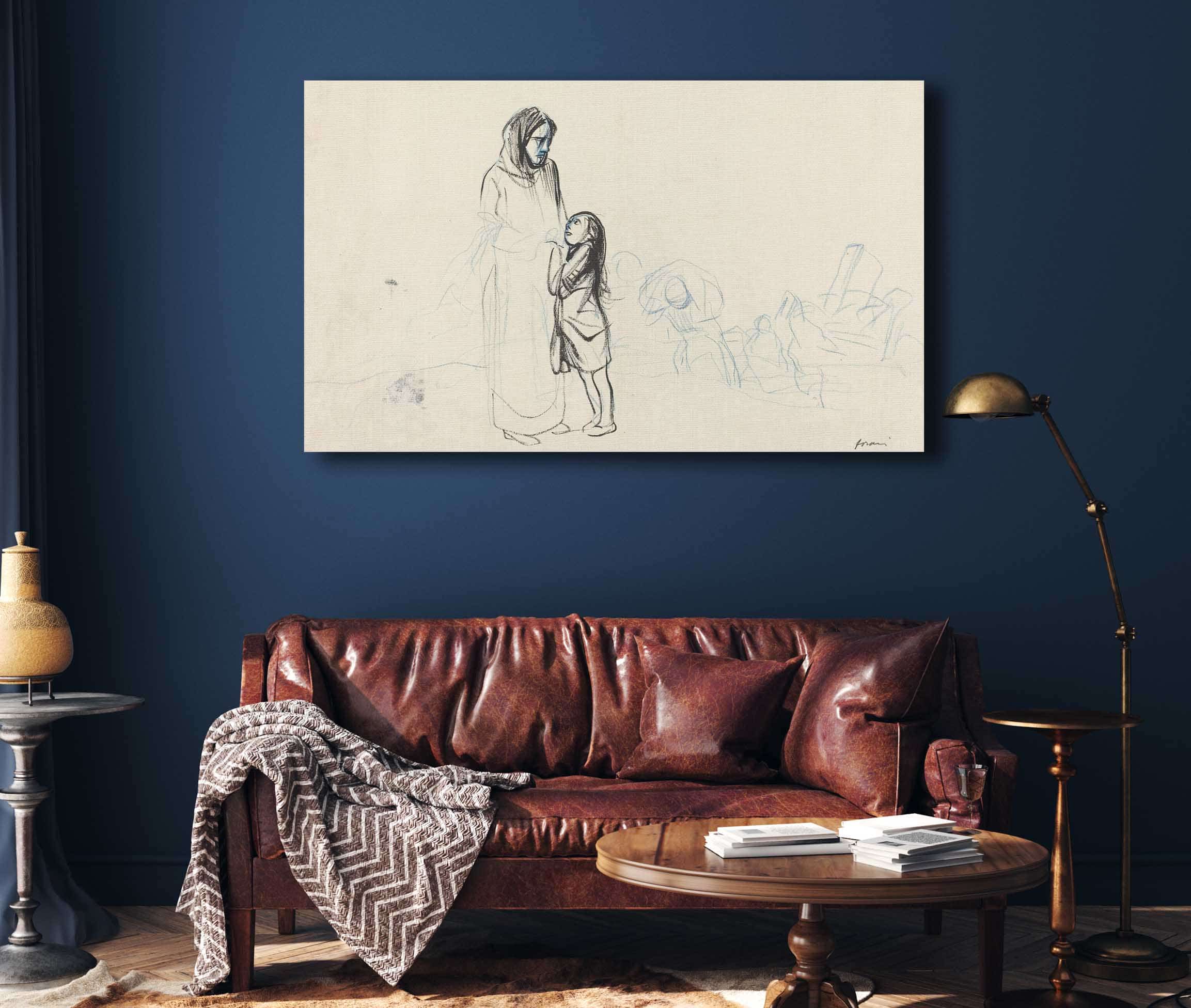 Refugees by Jean Louis Forain - Image 4